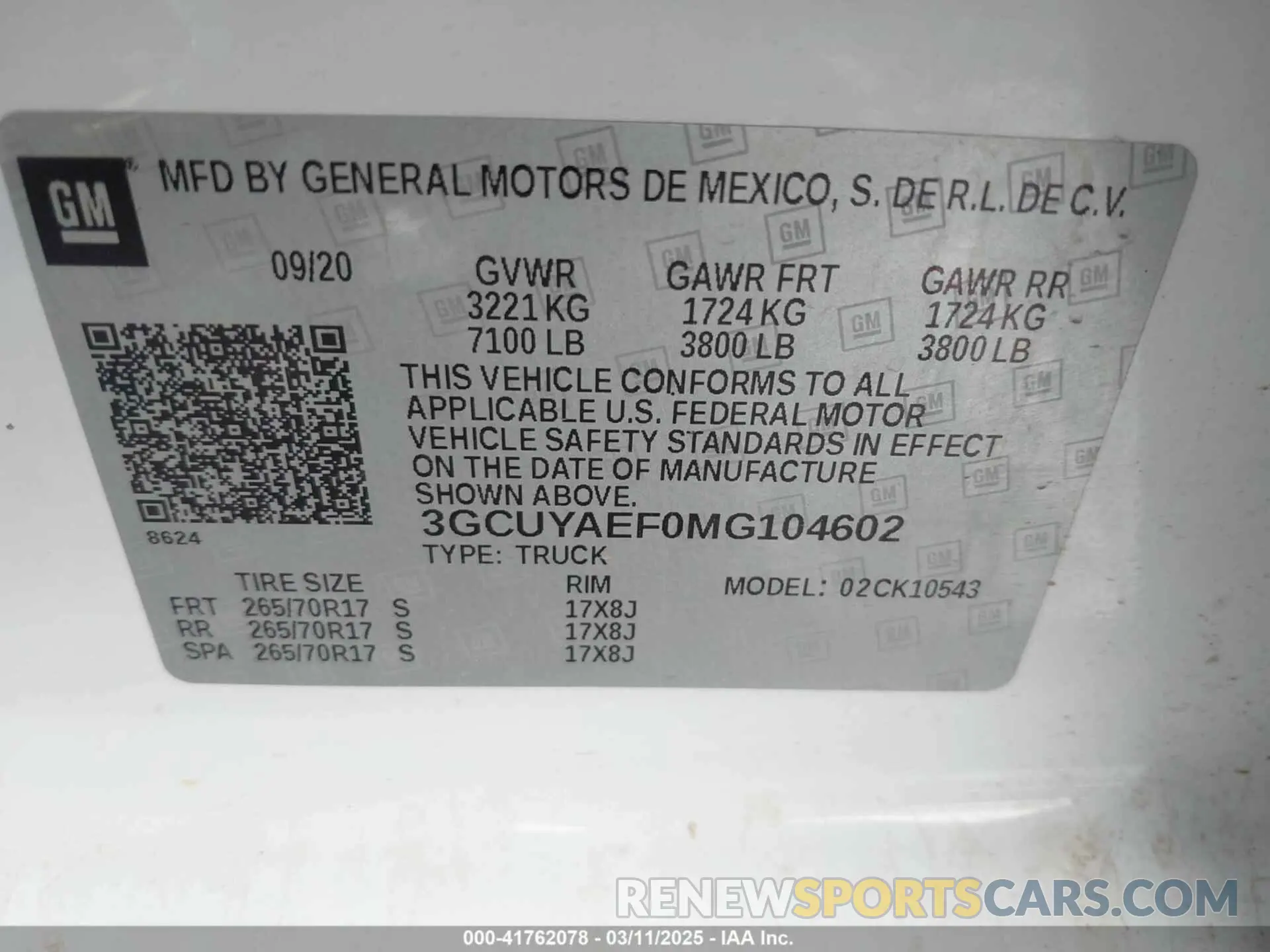 9 Фотография поврежденного автомобиля 3GCUYAEF0MG104602 CHEVROLET SILVERADO 1500 2021
