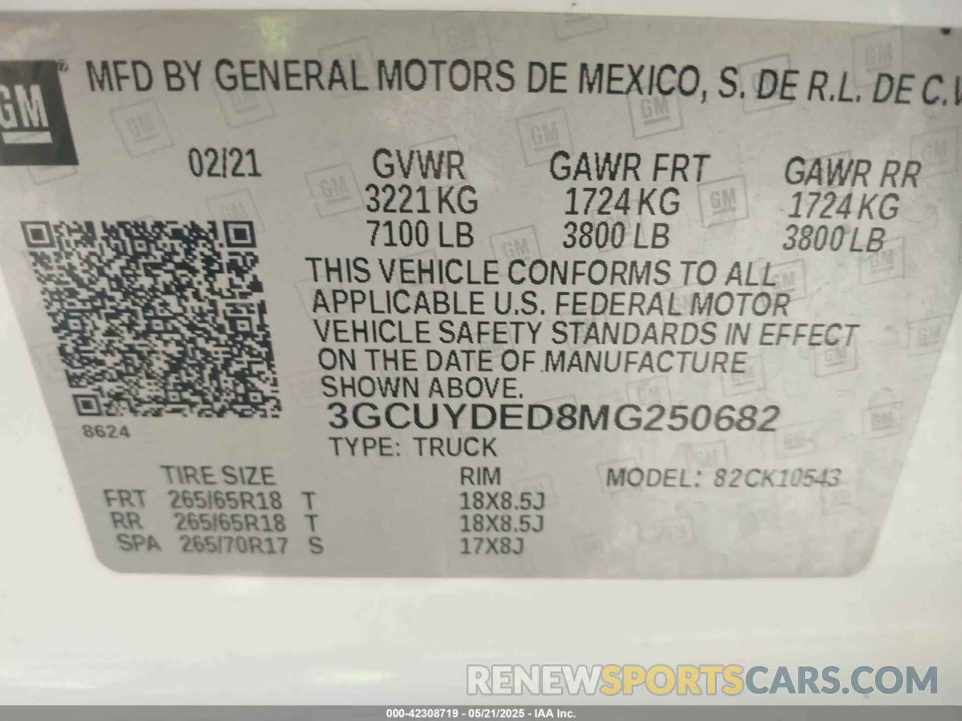 9 Фотография поврежденного автомобиля 3GCUYDED8MG250682 CHEVROLET SILVERADO 1500 2021