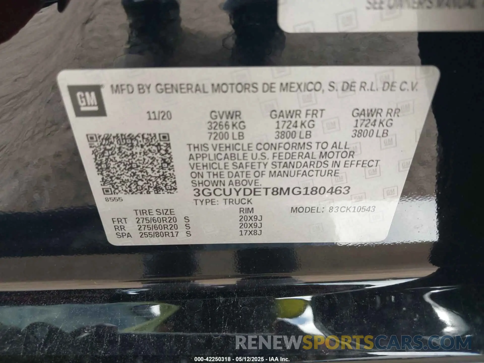 9 Photograph of a damaged car 3GCUYDET8MG180463 CHEVROLET SILVERADO 1500 2021