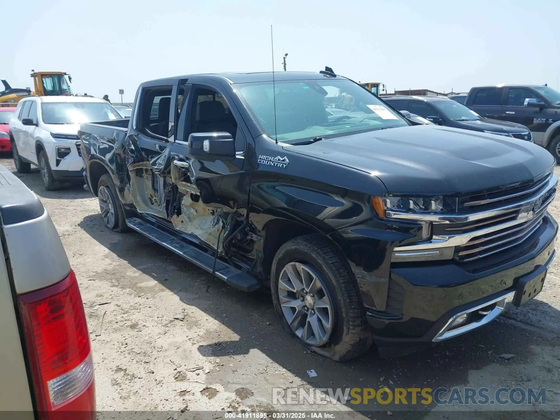 1 Photograph of a damaged car 3GCUYHED4MG315017 CHEVROLET SILVERADO 1500 2021