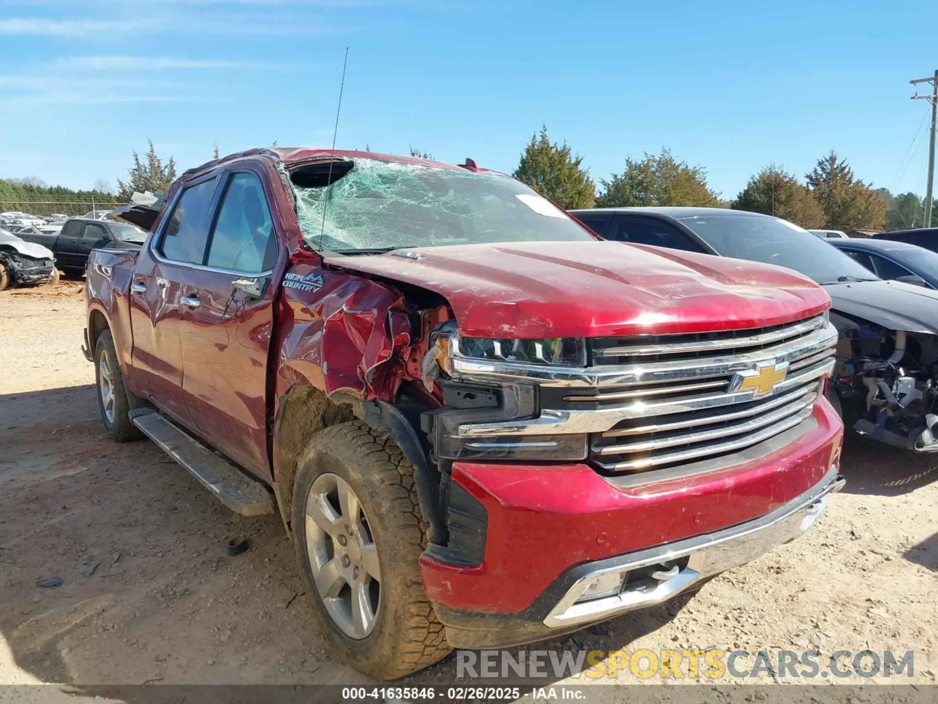 1 Photograph of a damaged car 3GCUYHET8MG141704 CHEVROLET SILVERADO 1500 2021