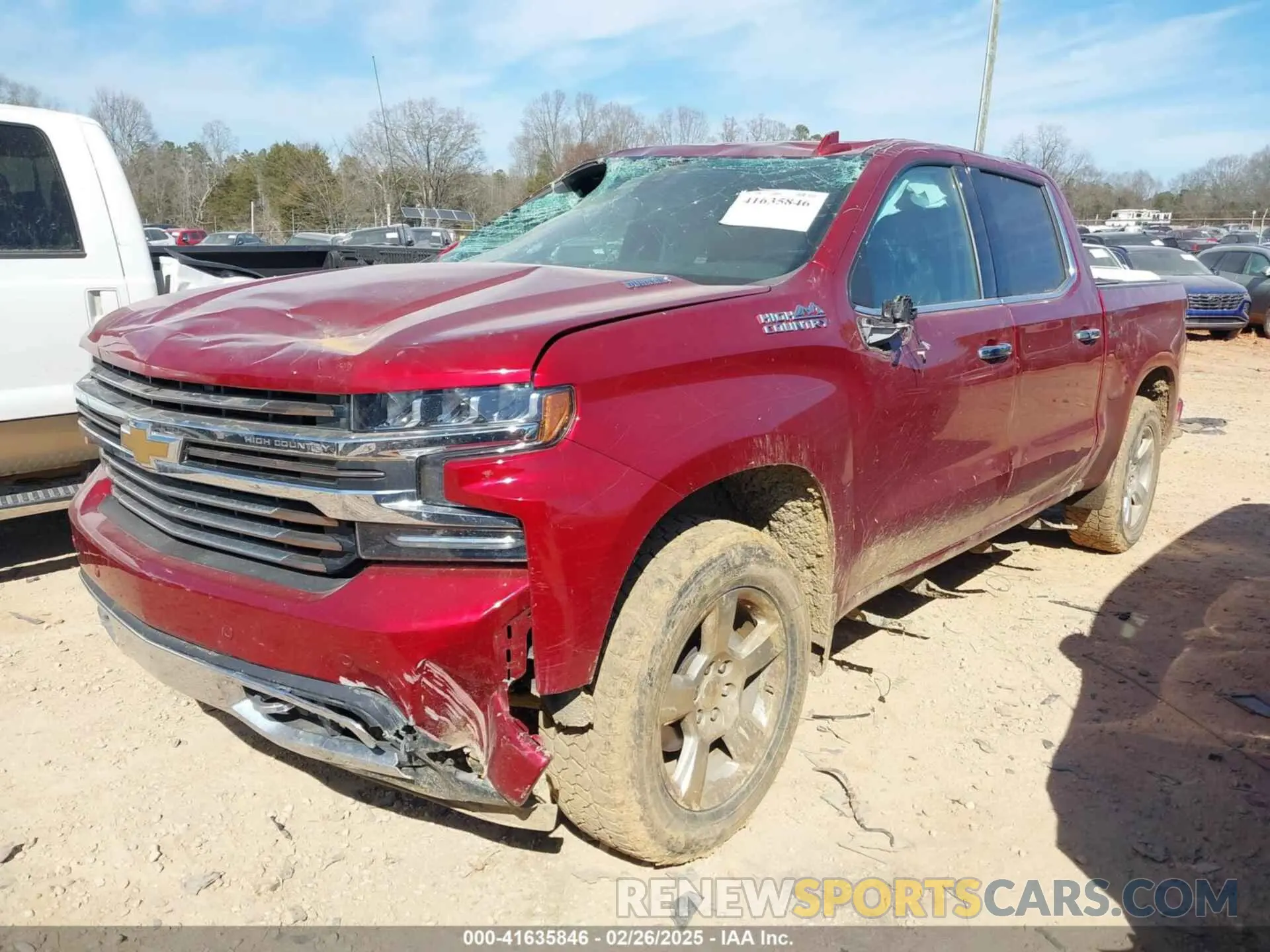 2 Photograph of a damaged car 3GCUYHET8MG141704 CHEVROLET SILVERADO 1500 2021