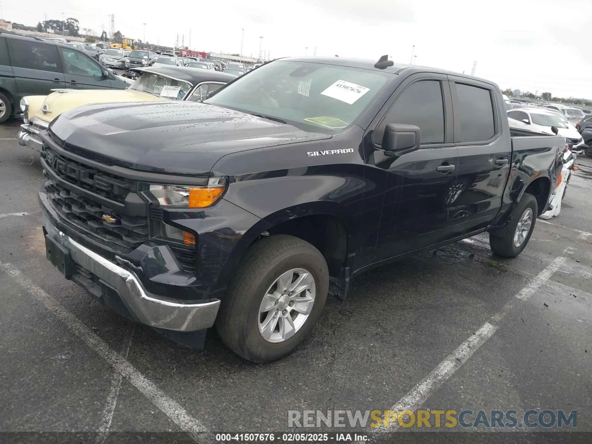2 Фотография поврежденного автомобиля 1GCPAAEKXNZ620093 CHEVROLET SILVERADO 1500 2022