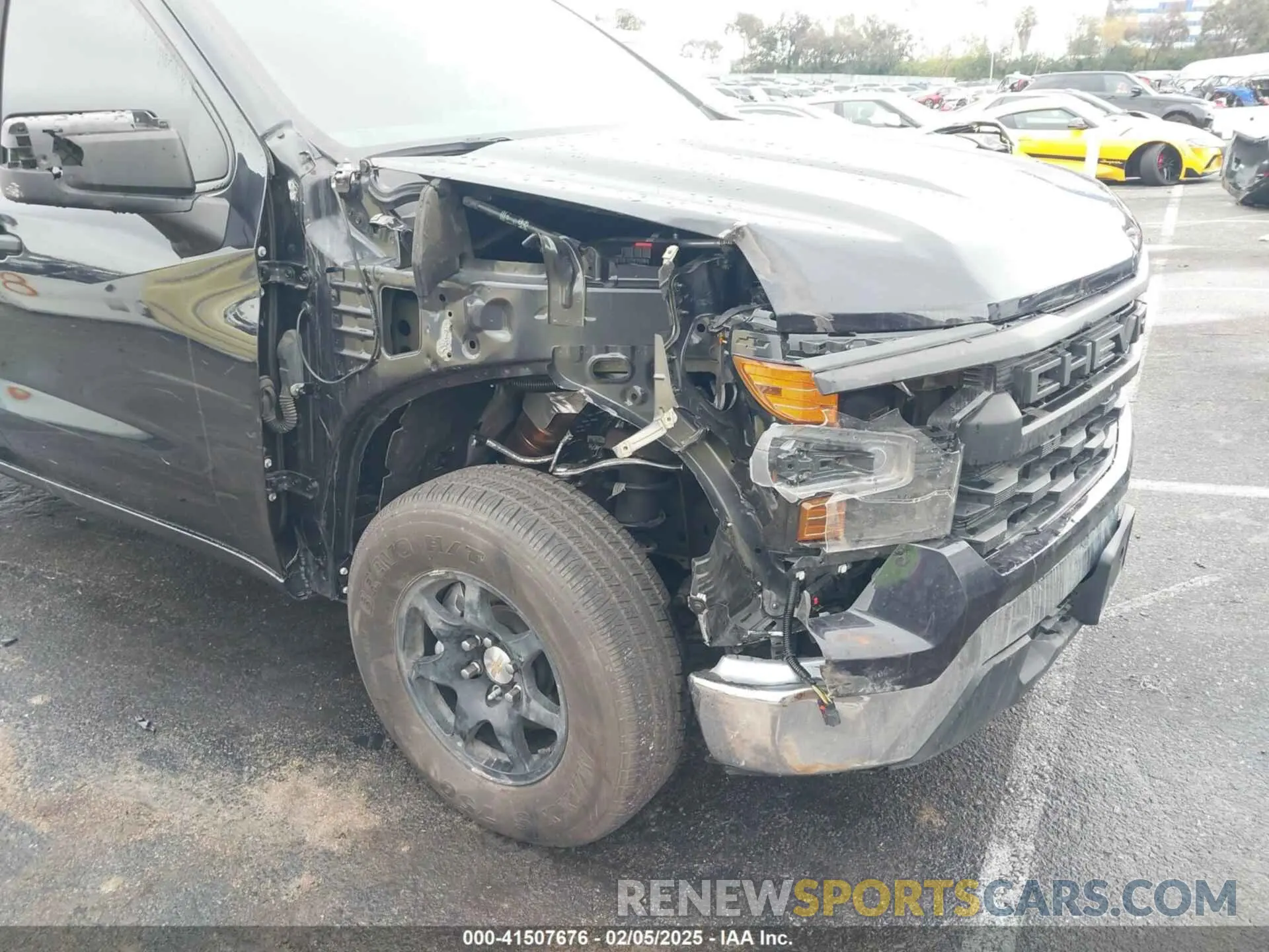 6 Фотография поврежденного автомобиля 1GCPAAEKXNZ620093 CHEVROLET SILVERADO 1500 2022