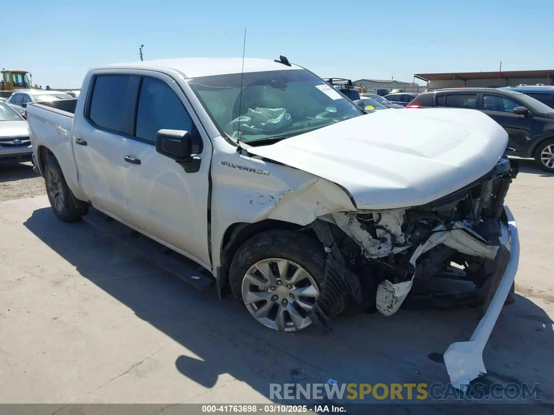 1 Photograph of a damaged car 1GCPABEK2NZ519572 CHEVROLET SILVERADO 1500 2022