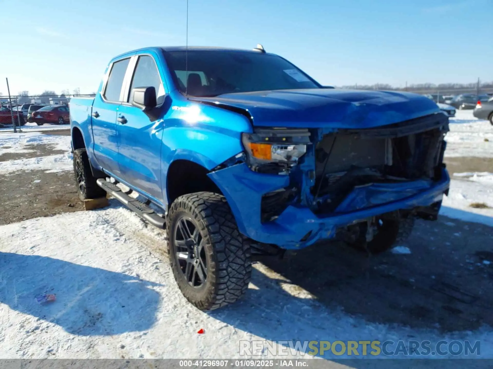 1 Photograph of a damaged car 1GCPABEK3NZ614707 CHEVROLET SILVERADO 1500 2022