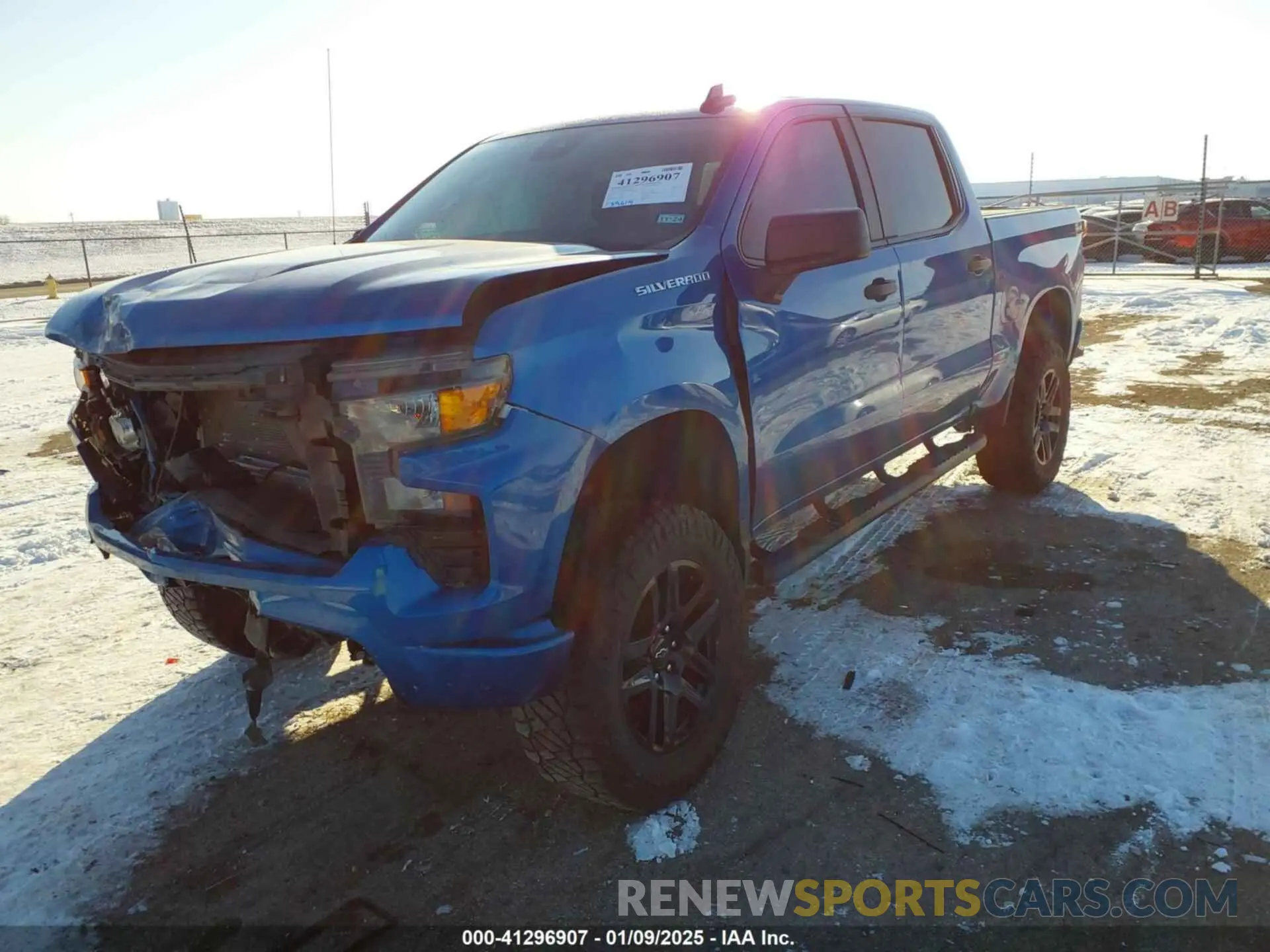 2 Photograph of a damaged car 1GCPABEK3NZ614707 CHEVROLET SILVERADO 1500 2022
