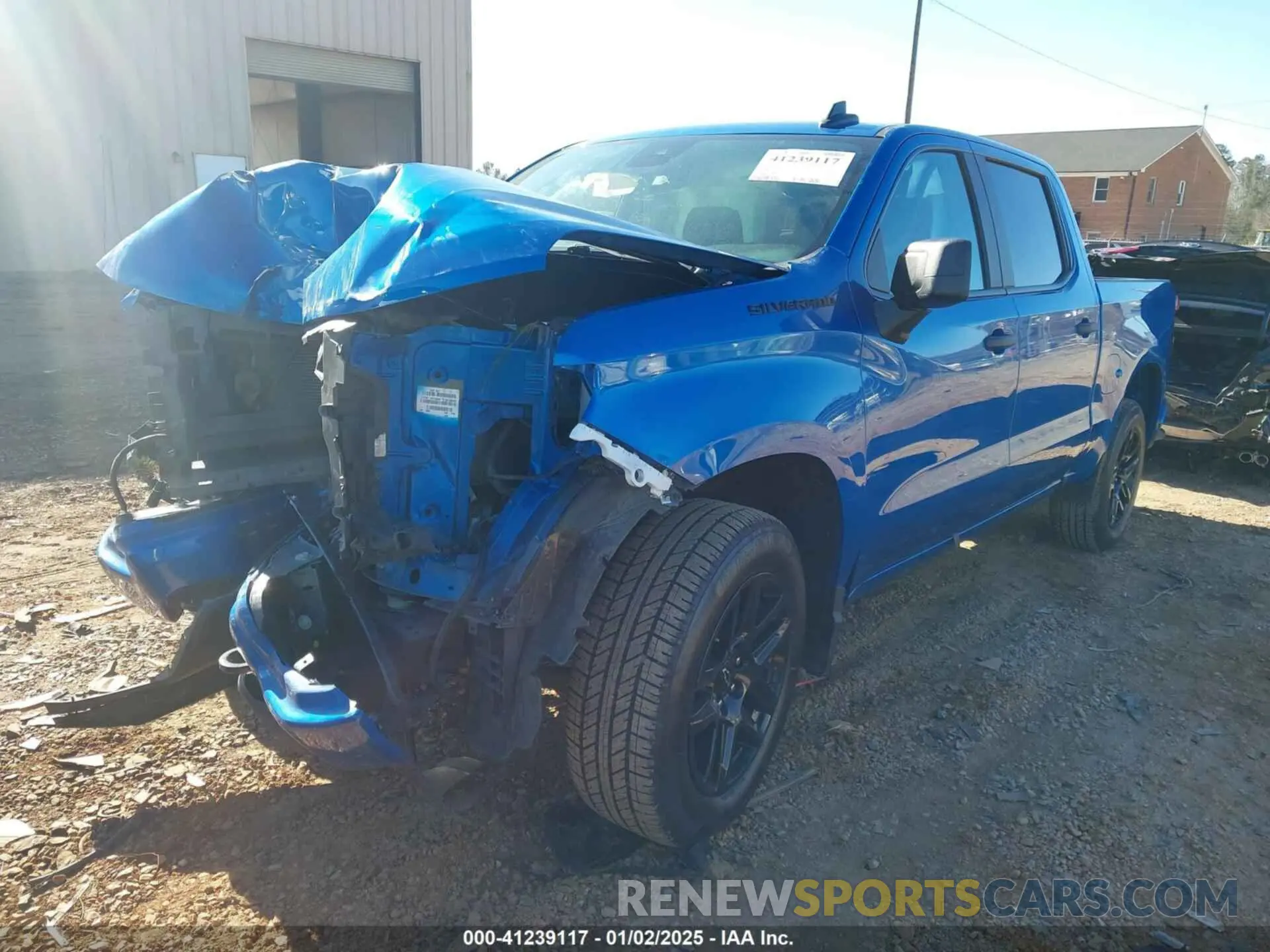 2 Photograph of a damaged car 1GCPABEK5NZ525141 CHEVROLET SILVERADO 1500 2022