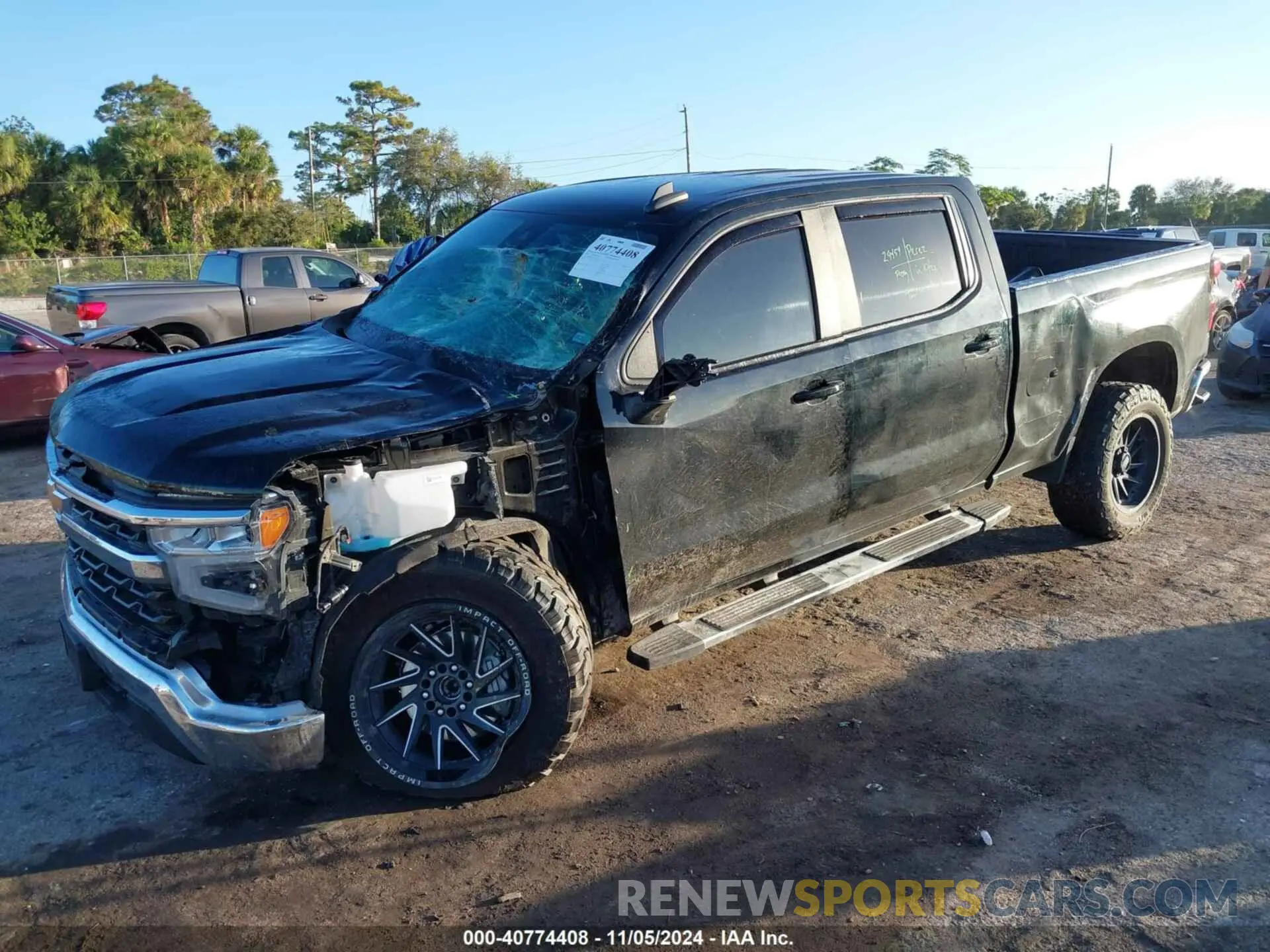 2 Photograph of a damaged car 1GCPACED1NZ618181 CHEVROLET SILVERADO 1500 2022