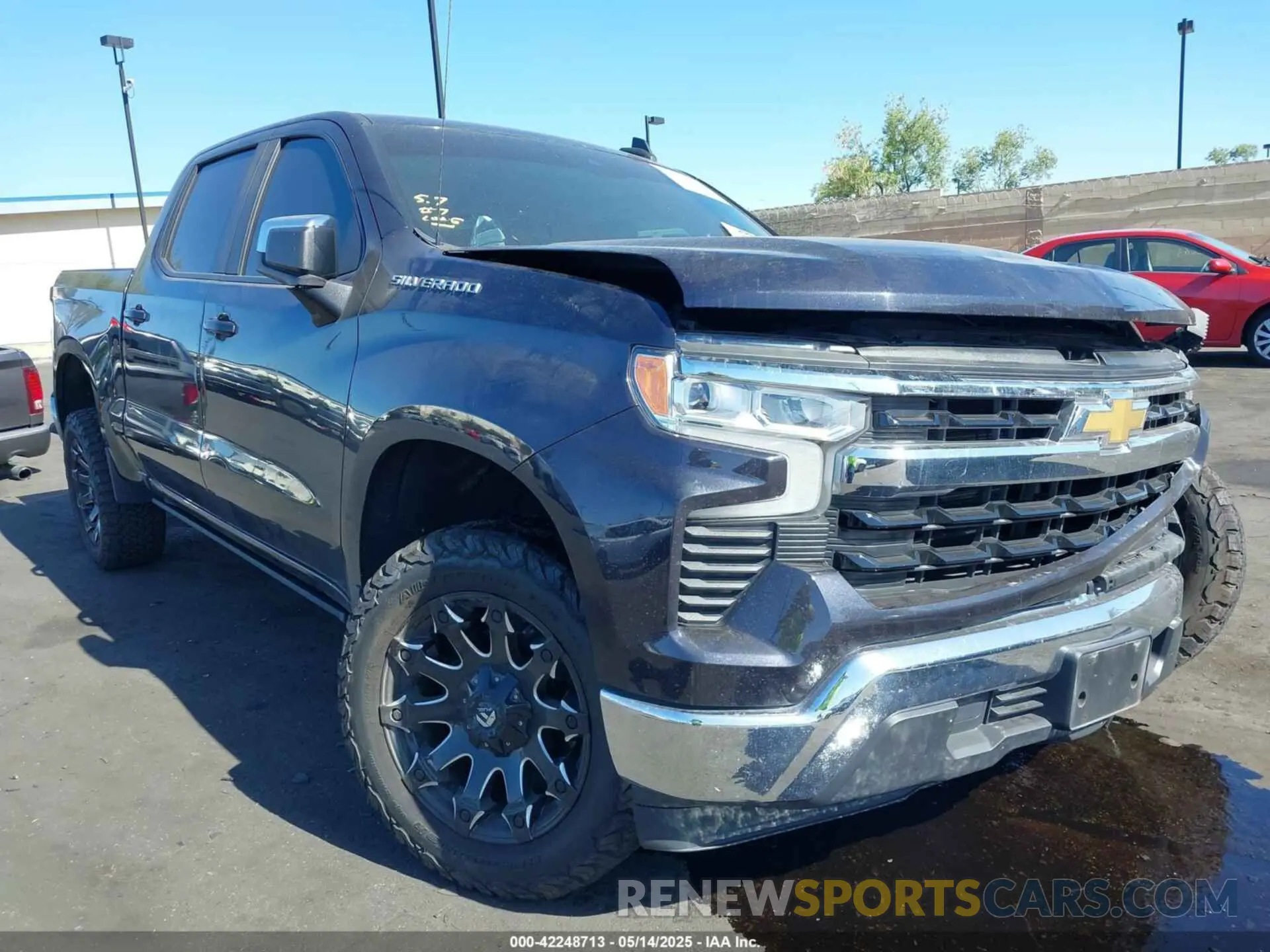 1 Photograph of a damaged car 1GCPACEK1NZ530813 CHEVROLET SILVERADO 1500 2022