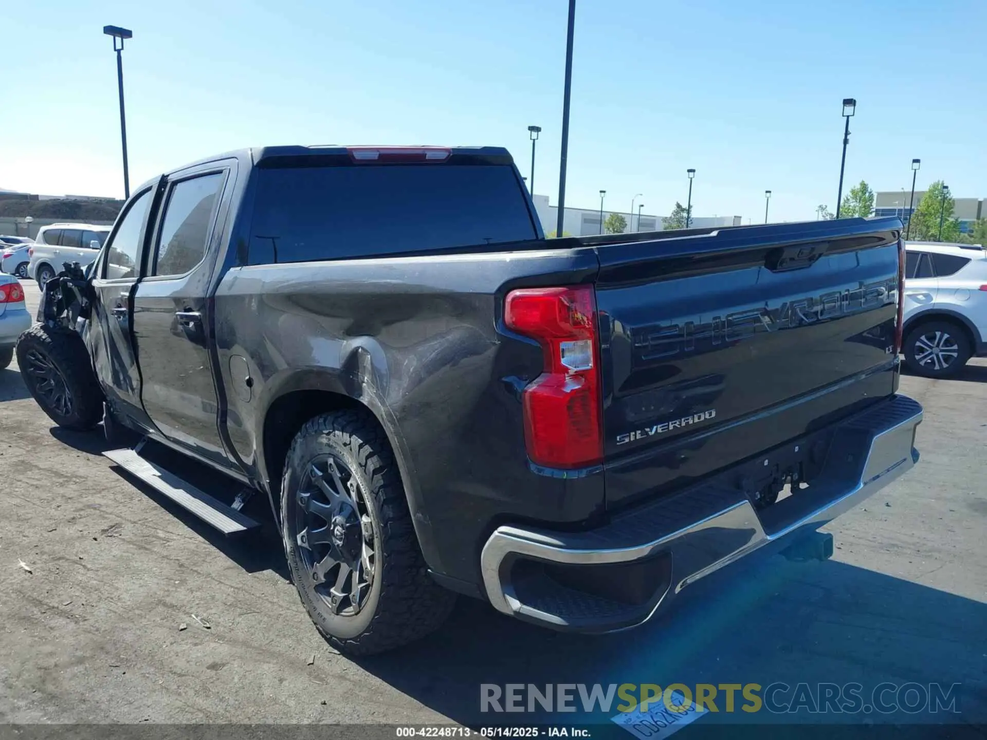 3 Photograph of a damaged car 1GCPACEK1NZ530813 CHEVROLET SILVERADO 1500 2022