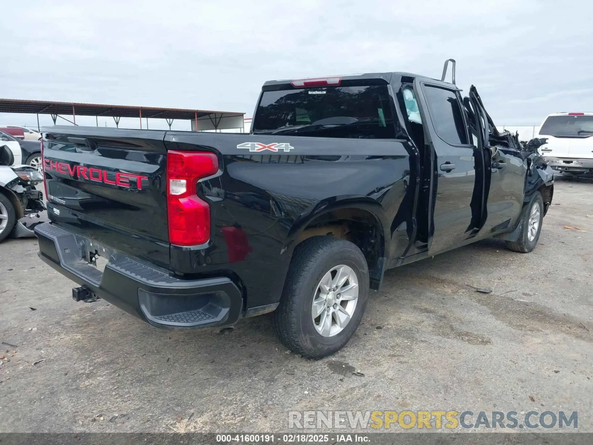 4 Фотография поврежденного автомобиля 1GCPDAEK6NZ577167 CHEVROLET SILVERADO 1500 2022