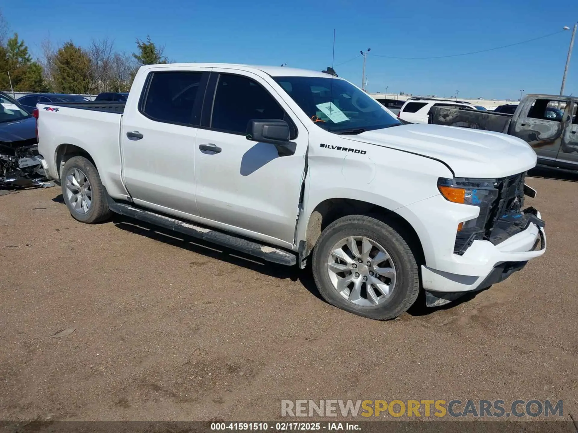 1 Photograph of a damaged car 1GCPDBEK0NZ547605 CHEVROLET SILVERADO 1500 2022
