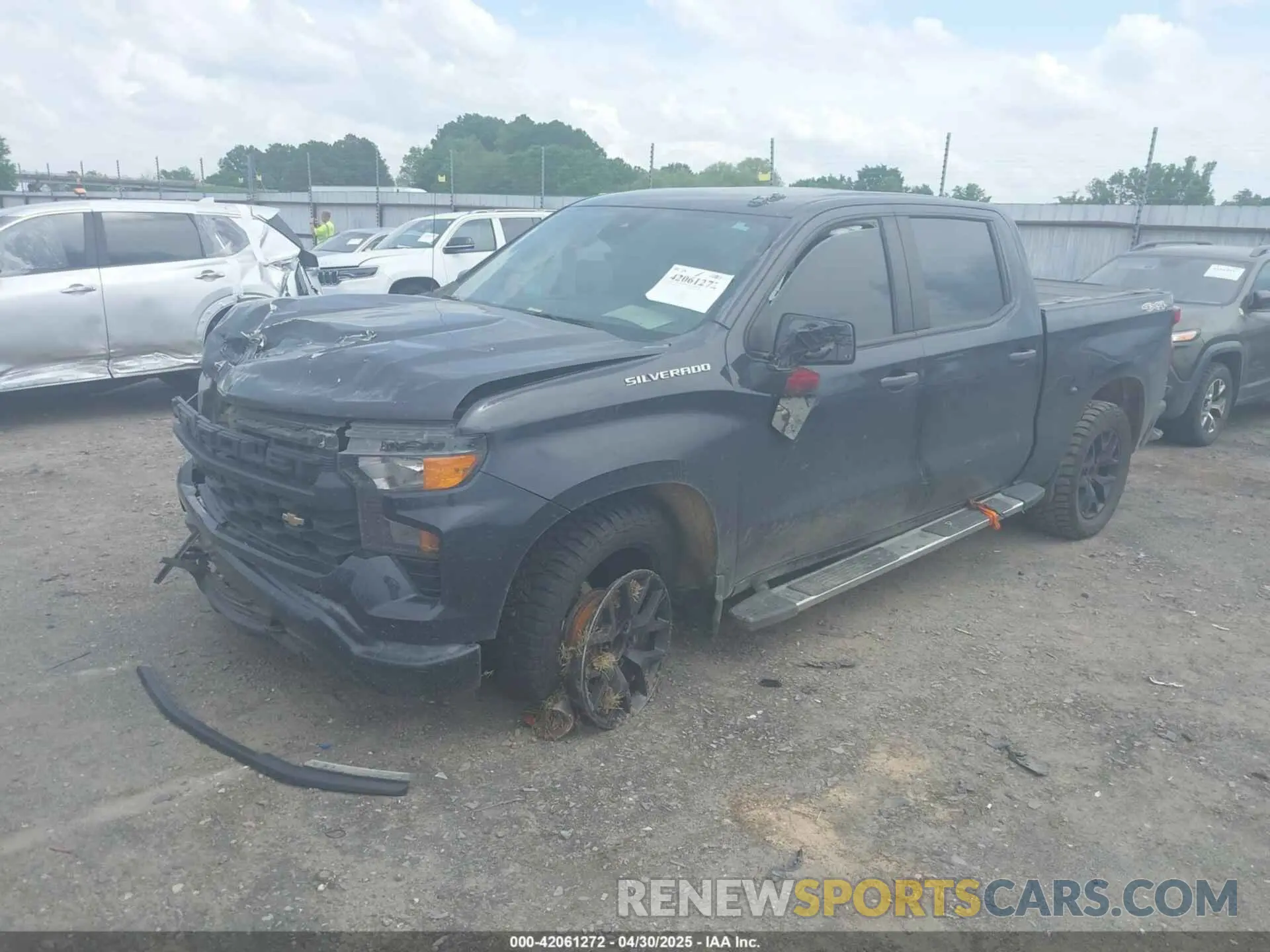 2 Photograph of a damaged car 1GCPDBEK4NZ633600 CHEVROLET SILVERADO 1500 2022