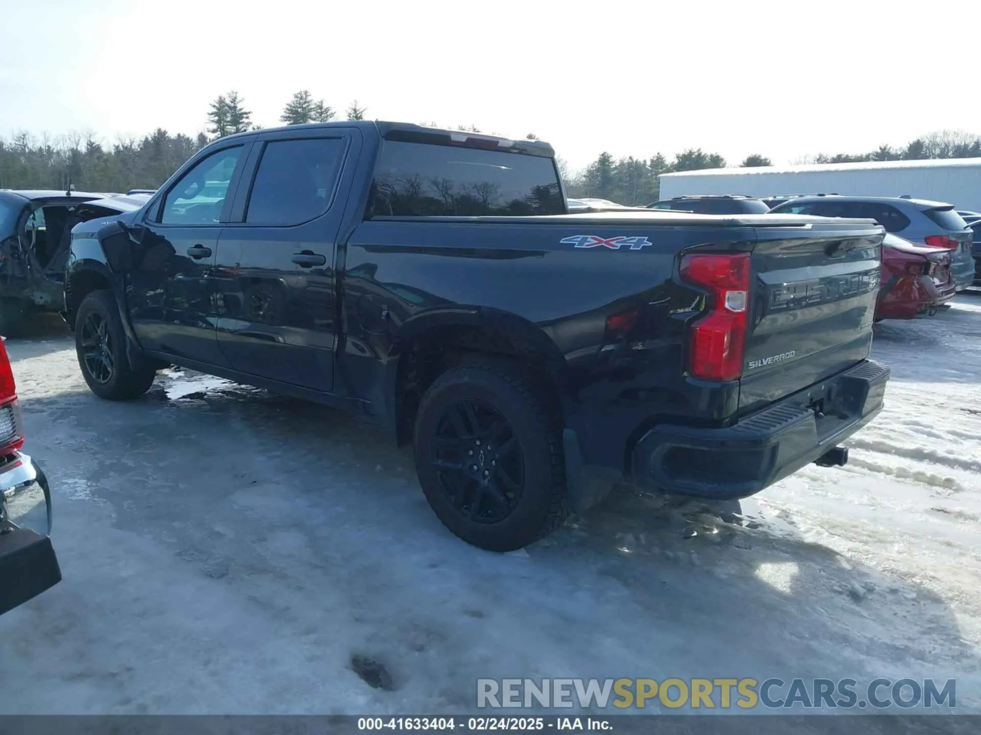 3 Photograph of a damaged car 1GCPDBEKXNZ538992 CHEVROLET SILVERADO 1500 2022