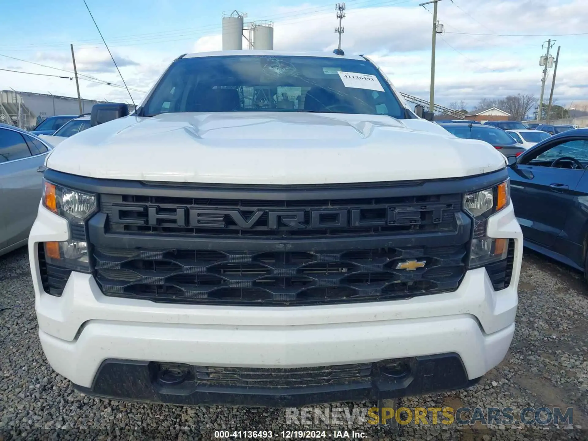 12 Photograph of a damaged car 1GCPDBEKXNZ599159 CHEVROLET SILVERADO 1500 2022