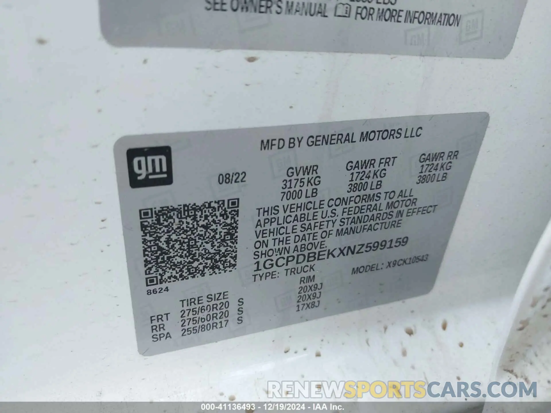 9 Photograph of a damaged car 1GCPDBEKXNZ599159 CHEVROLET SILVERADO 1500 2022