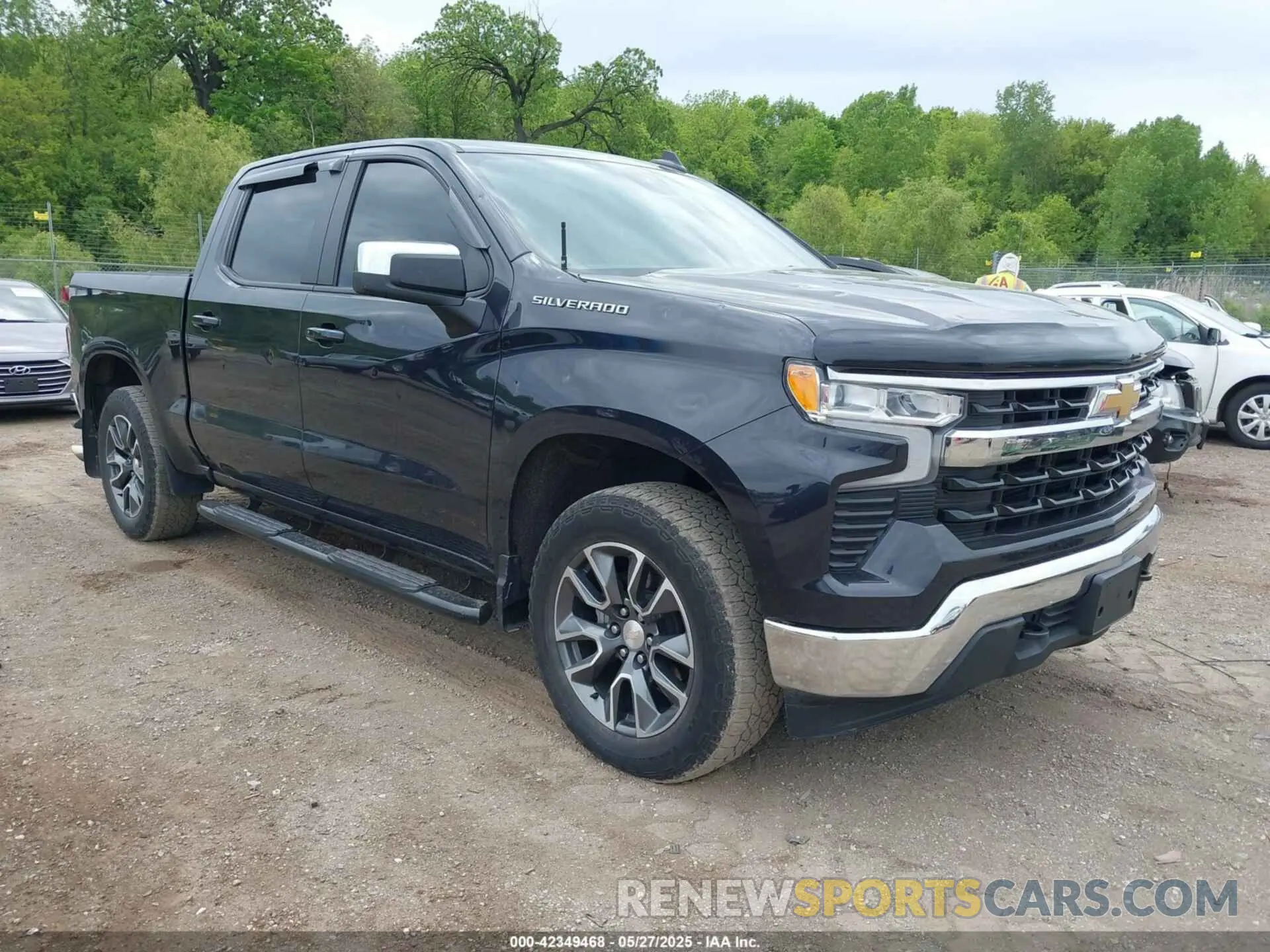 1 Photograph of a damaged car 1GCPDKEK7NZ585123 CHEVROLET SILVERADO 1500 2022