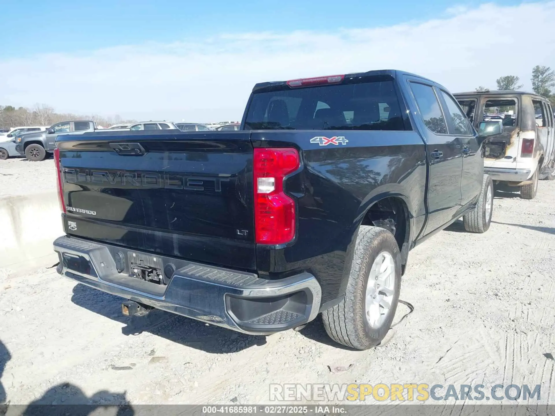 4 Фотография поврежденного автомобиля 1GCPDKEKXNZ616770 CHEVROLET SILVERADO 1500 2022