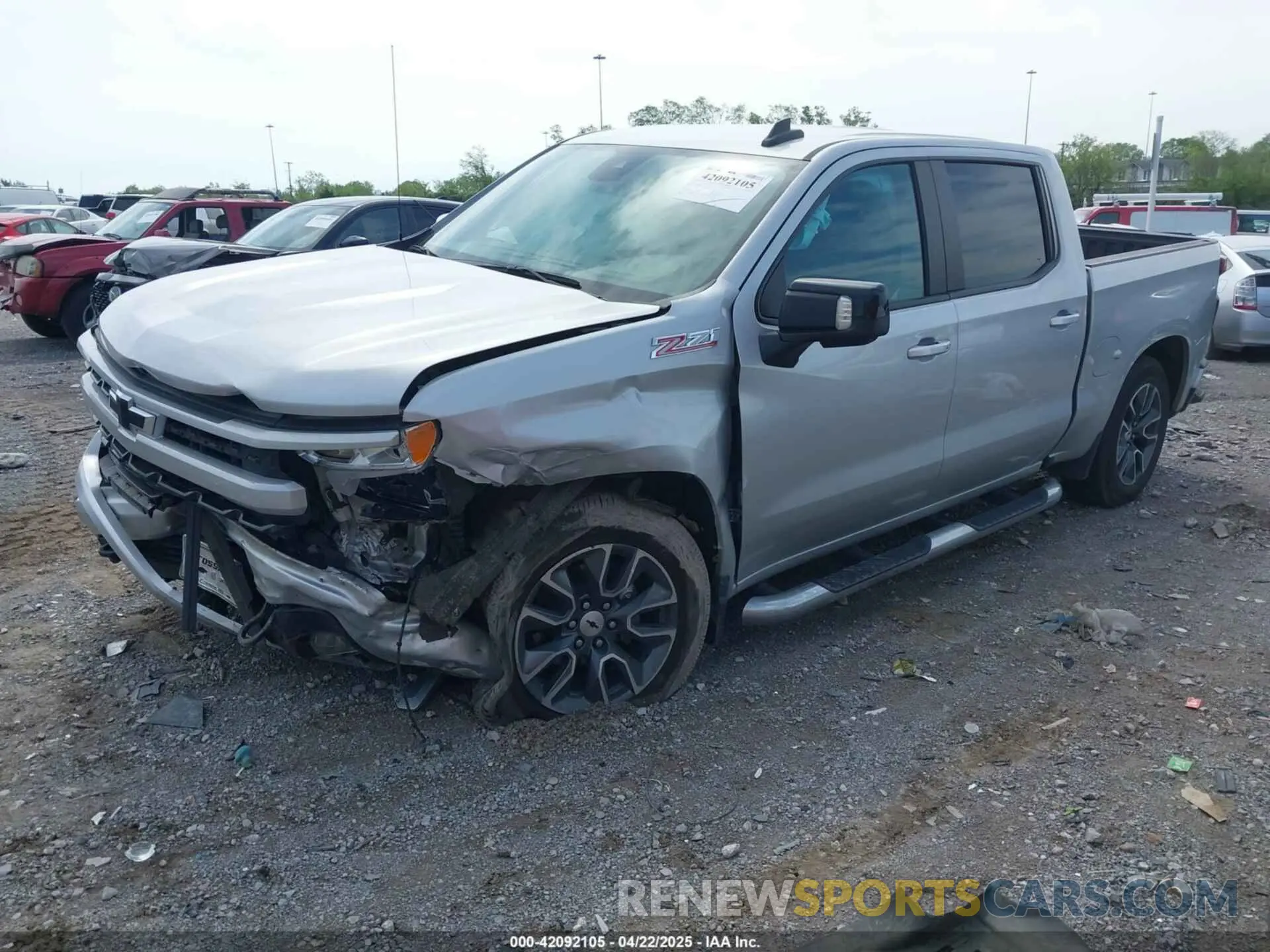 2 Фотография поврежденного автомобиля 1GCUDEED9NZ531800 CHEVROLET SILVERADO 1500 2022