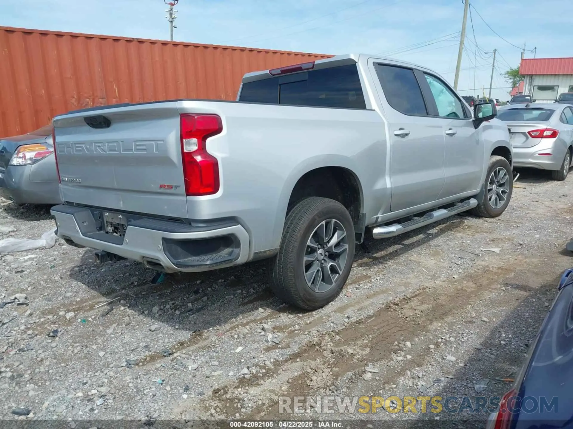 4 Фотография поврежденного автомобиля 1GCUDEED9NZ531800 CHEVROLET SILVERADO 1500 2022