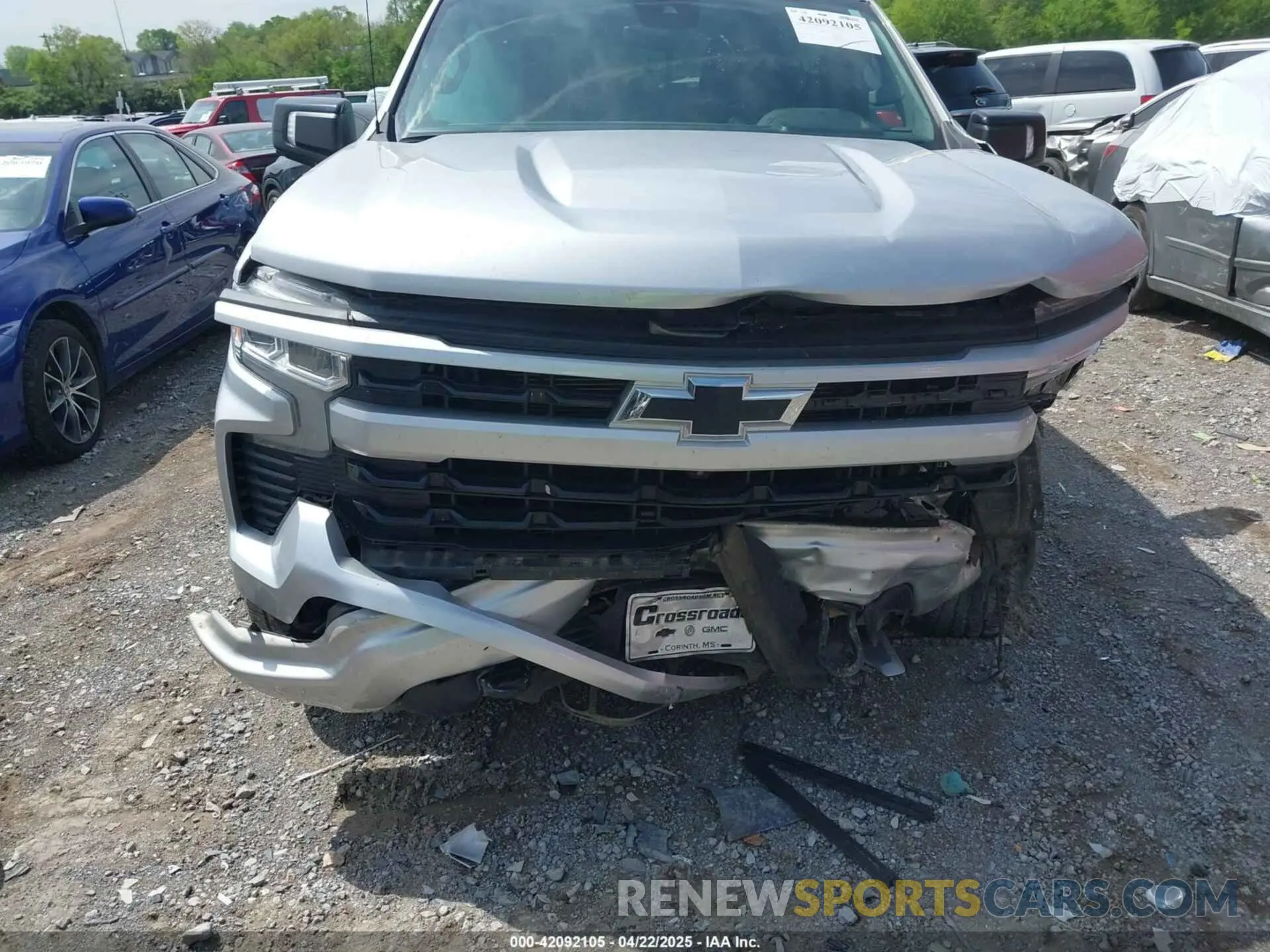 6 Фотография поврежденного автомобиля 1GCUDEED9NZ531800 CHEVROLET SILVERADO 1500 2022