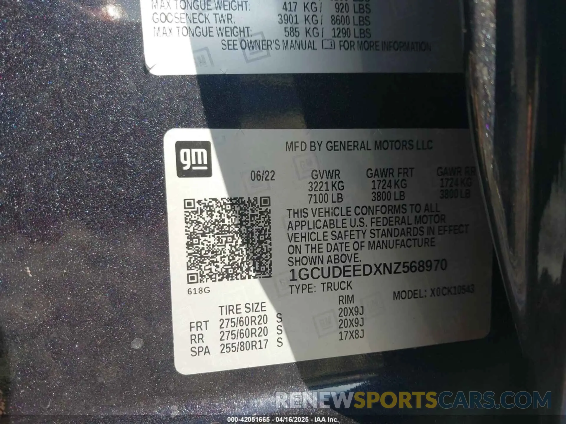 9 Photograph of a damaged car 1GCUDEEDXNZ568970 CHEVROLET SILVERADO 1500 2022
