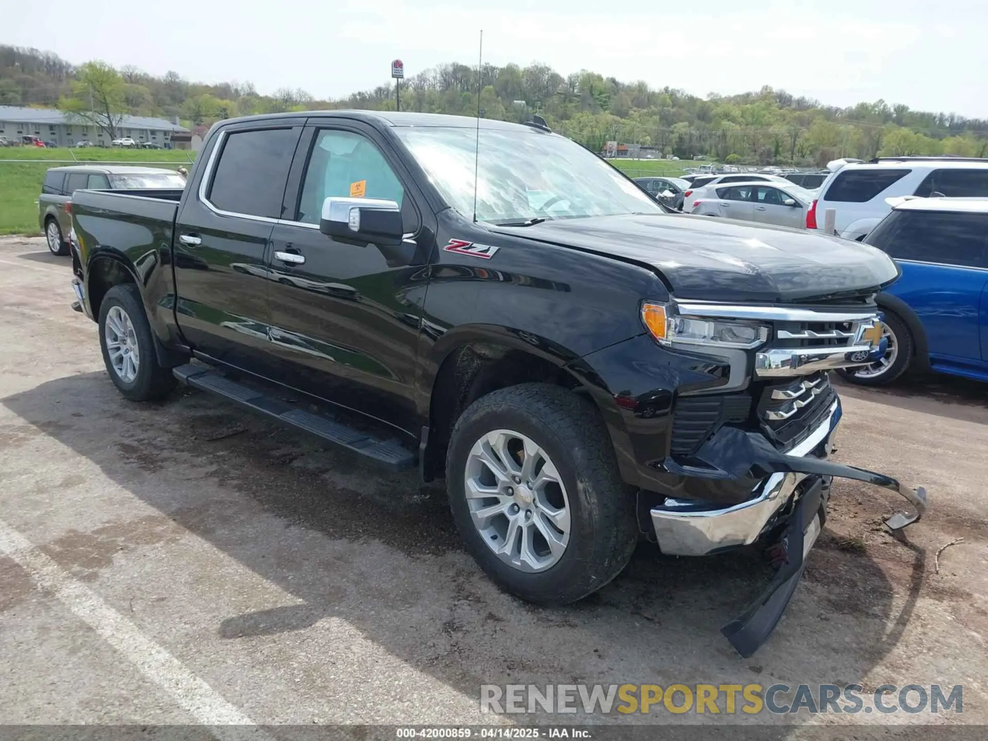 1 Photograph of a damaged car 2GCUDGED1N1518463 CHEVROLET SILVERADO 1500 2022
