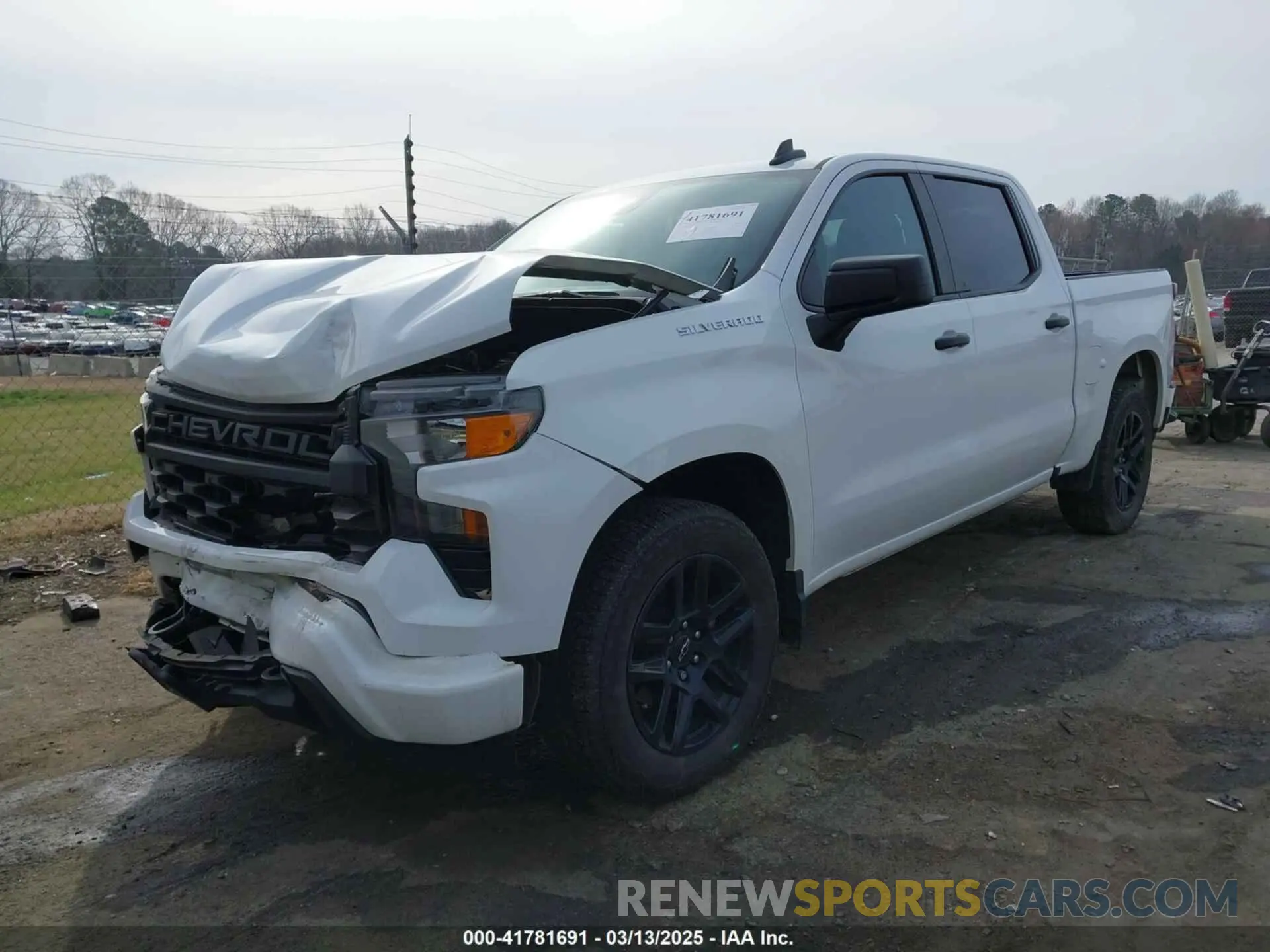 2 Photograph of a damaged car 3GCPABEK8NG528809 CHEVROLET SILVERADO 1500 2022