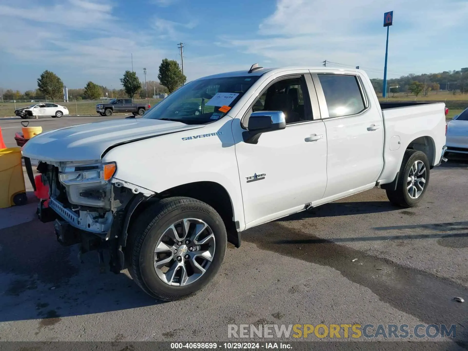 2 Фотография поврежденного автомобиля 3GCPACED9NG566847 CHEVROLET SILVERADO 1500 2022