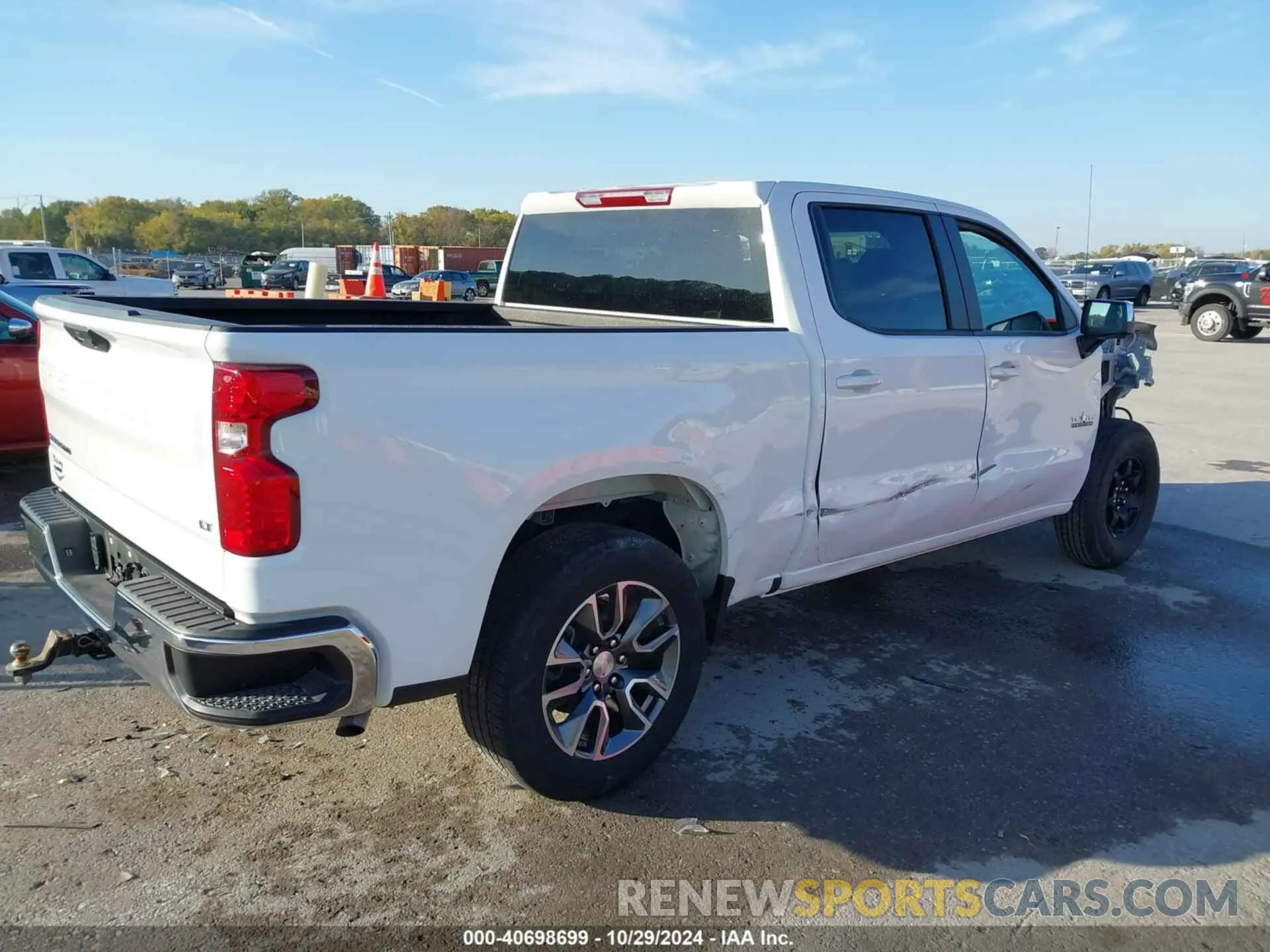 4 Фотография поврежденного автомобиля 3GCPACED9NG566847 CHEVROLET SILVERADO 1500 2022