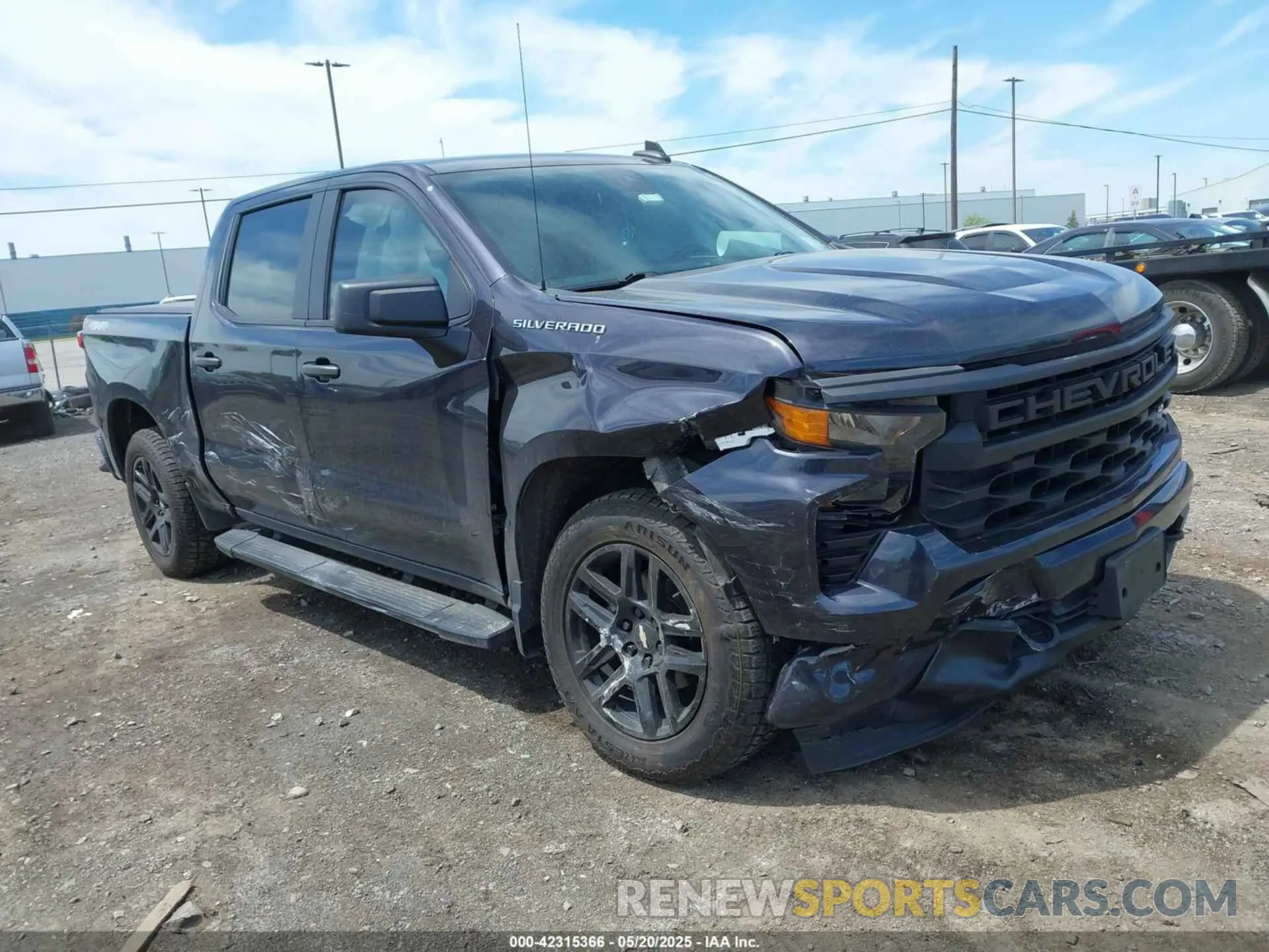 1 Photograph of a damaged car 3GCPDBEK2NG599186 CHEVROLET SILVERADO 1500 2022