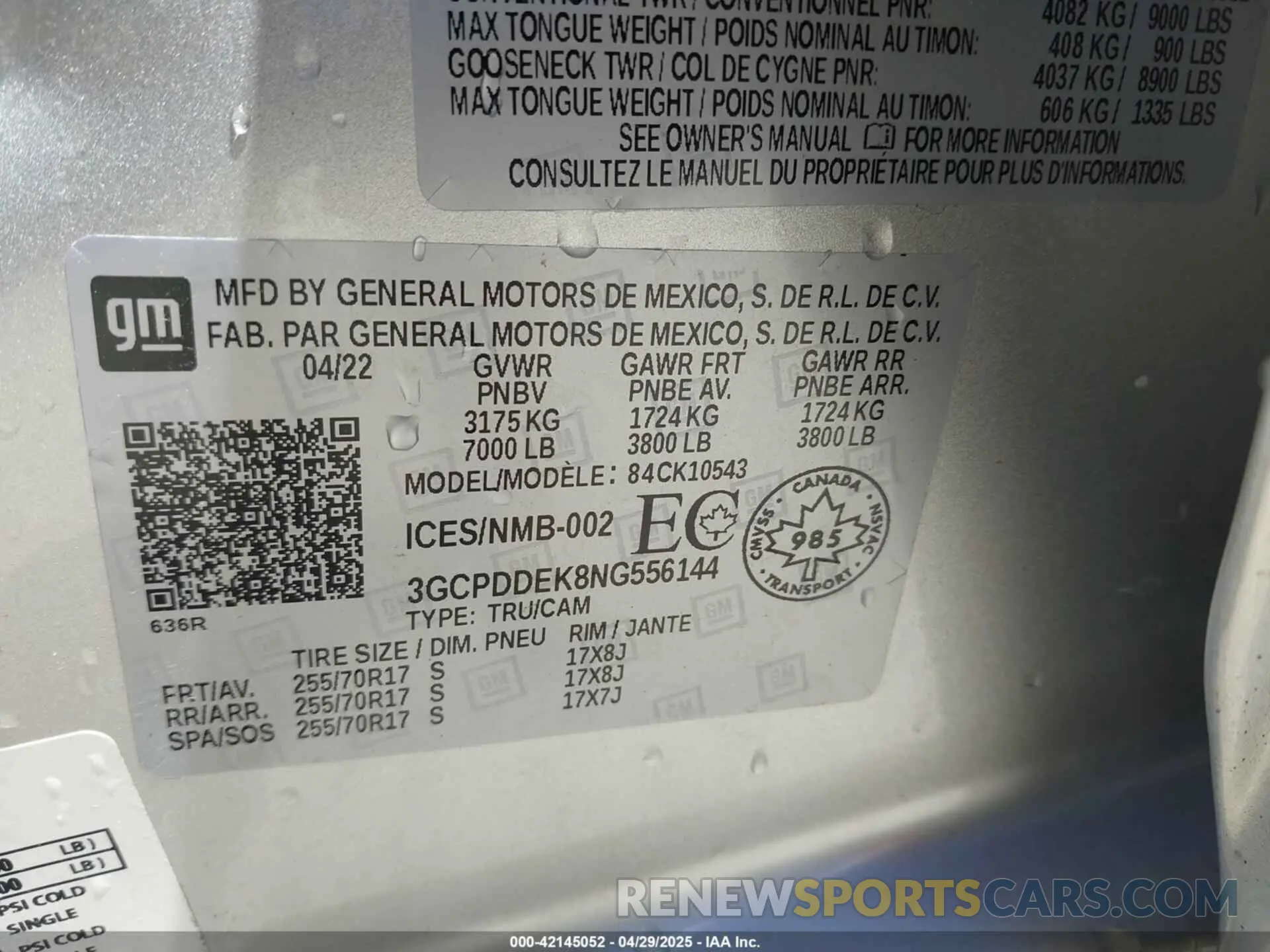 9 Фотография поврежденного автомобиля 3GCPDDEK8NG556144 CHEVROLET SILVERADO 1500 2022