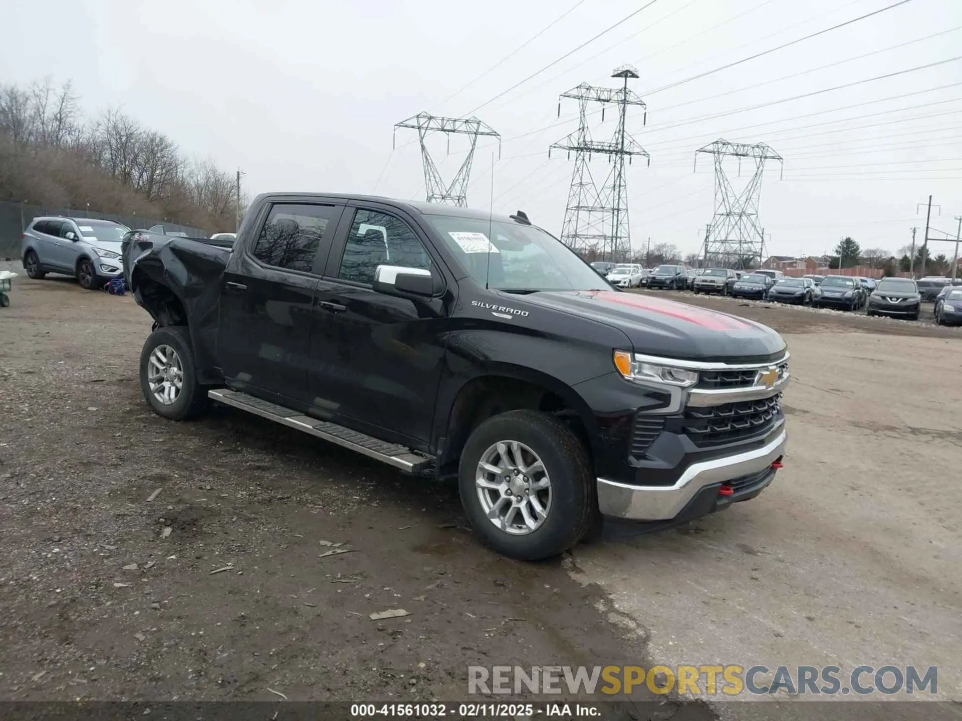 1 Photograph of a damaged car 3GCPDKEK3NG504134 CHEVROLET SILVERADO 1500 2022
