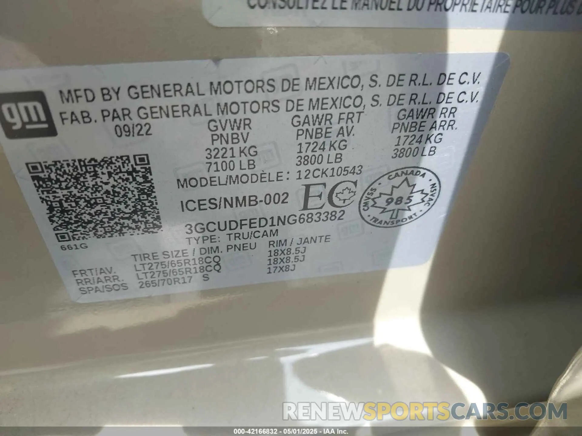 9 Фотография поврежденного автомобиля 3GCUDFED1NG683382 CHEVROLET SILVERADO 1500 2022
