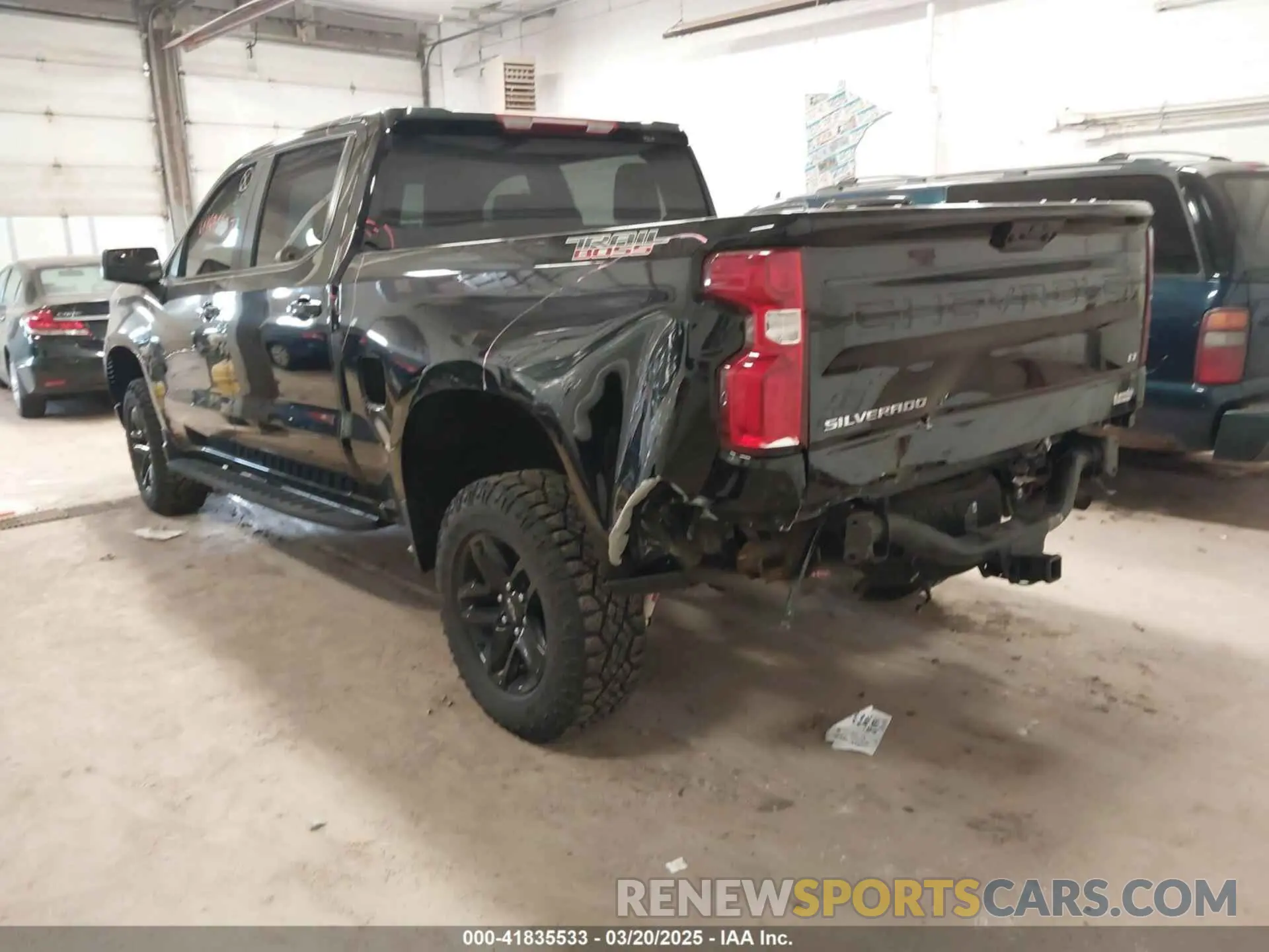 3 Фотография поврежденного автомобиля 3GCUDFED3NG683299 CHEVROLET SILVERADO 1500 2022