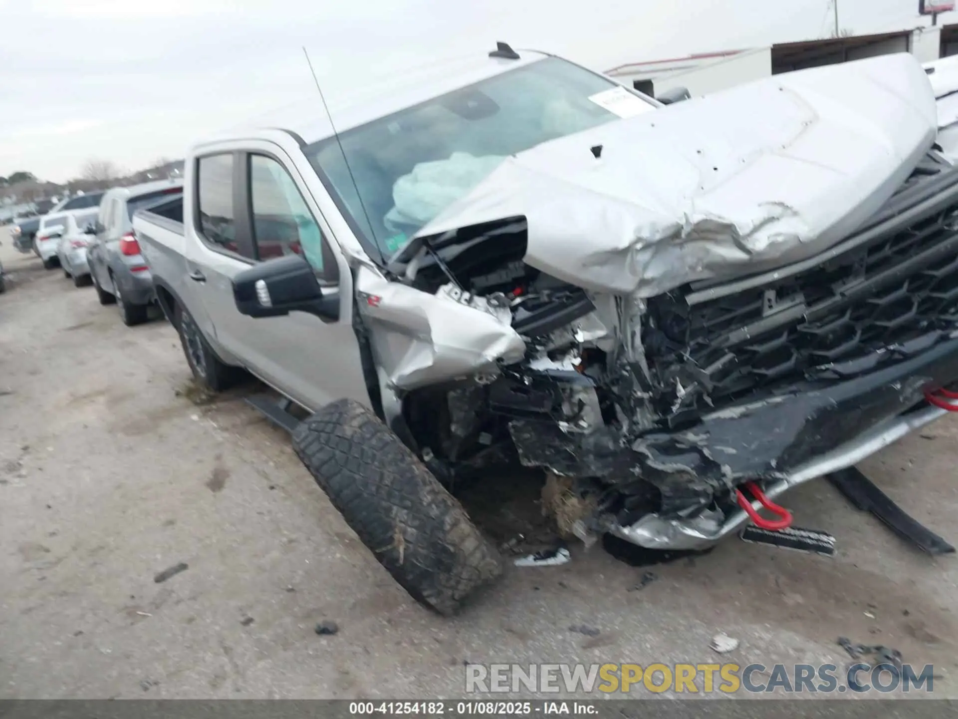 1 Photograph of a damaged car 3GCUDHEL3NG600960 CHEVROLET SILVERADO 1500 2022