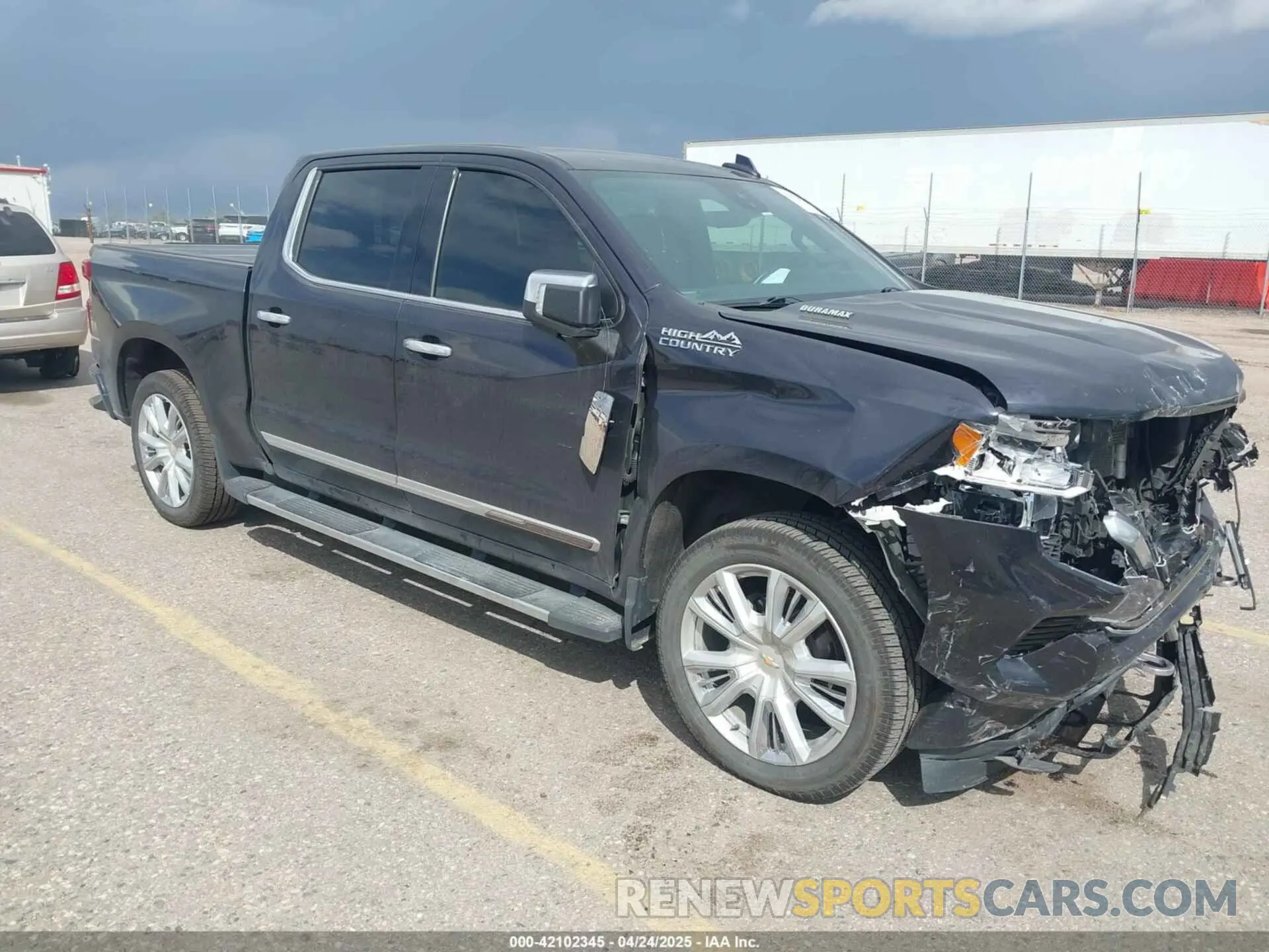 1 Photograph of a damaged car 3GCUDJET8NG690212 CHEVROLET SILVERADO 1500 2022