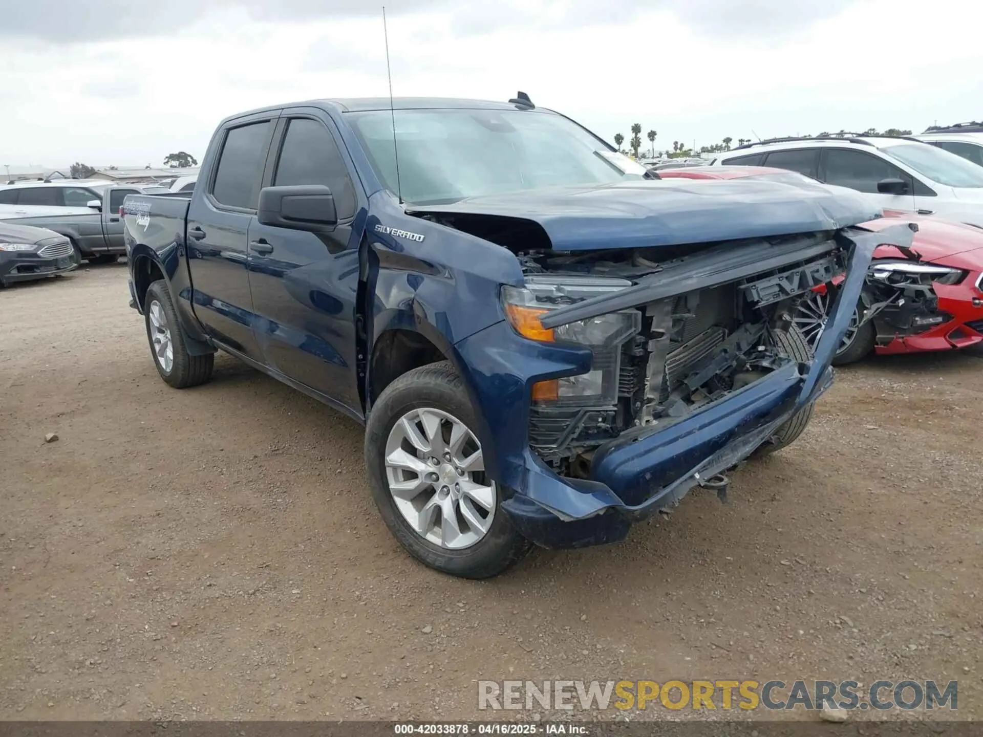 1 Photograph of a damaged car 1GCPABEK1PZ118310 CHEVROLET SILVERADO 1500 2023