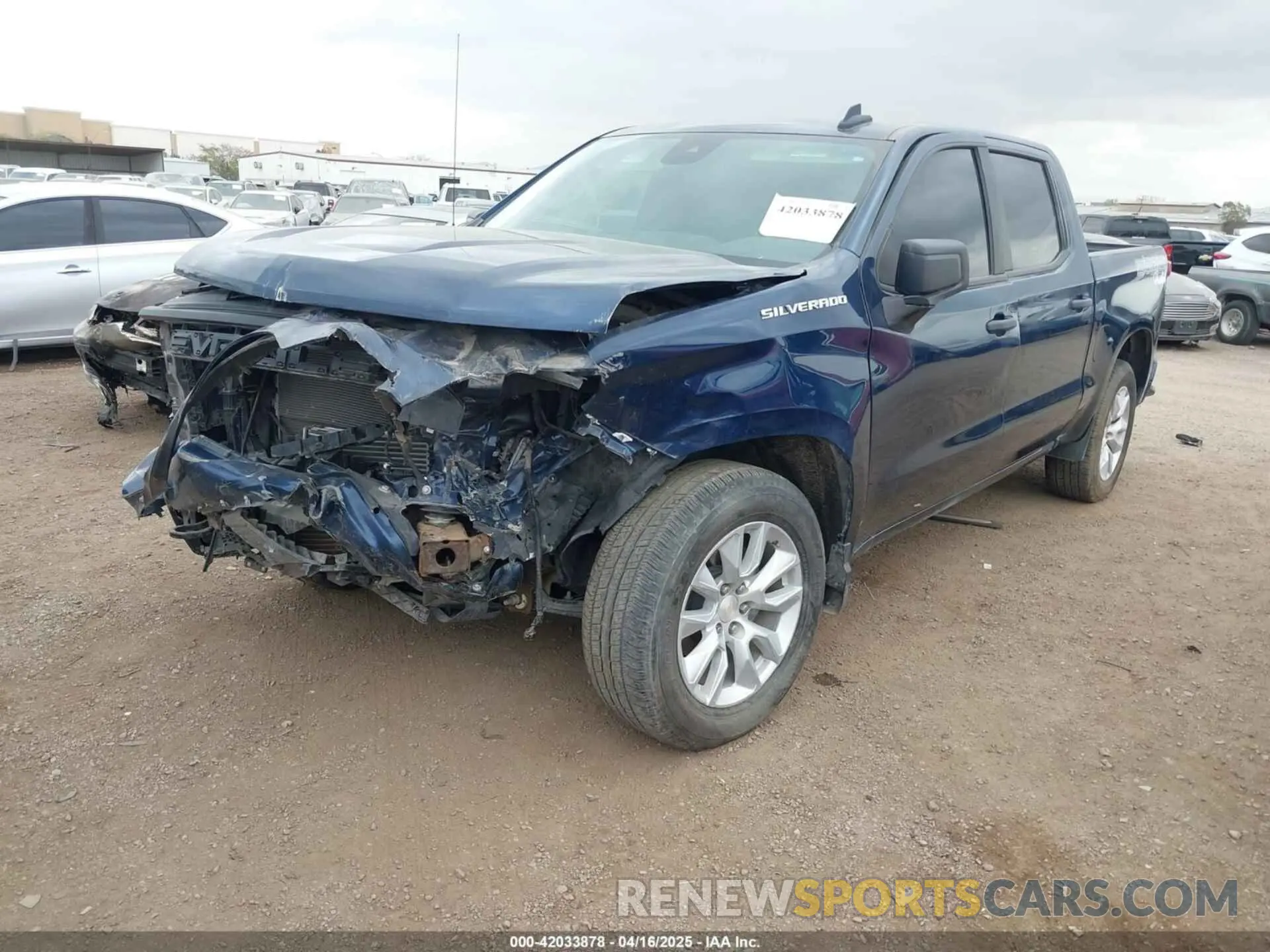 2 Photograph of a damaged car 1GCPABEK1PZ118310 CHEVROLET SILVERADO 1500 2023