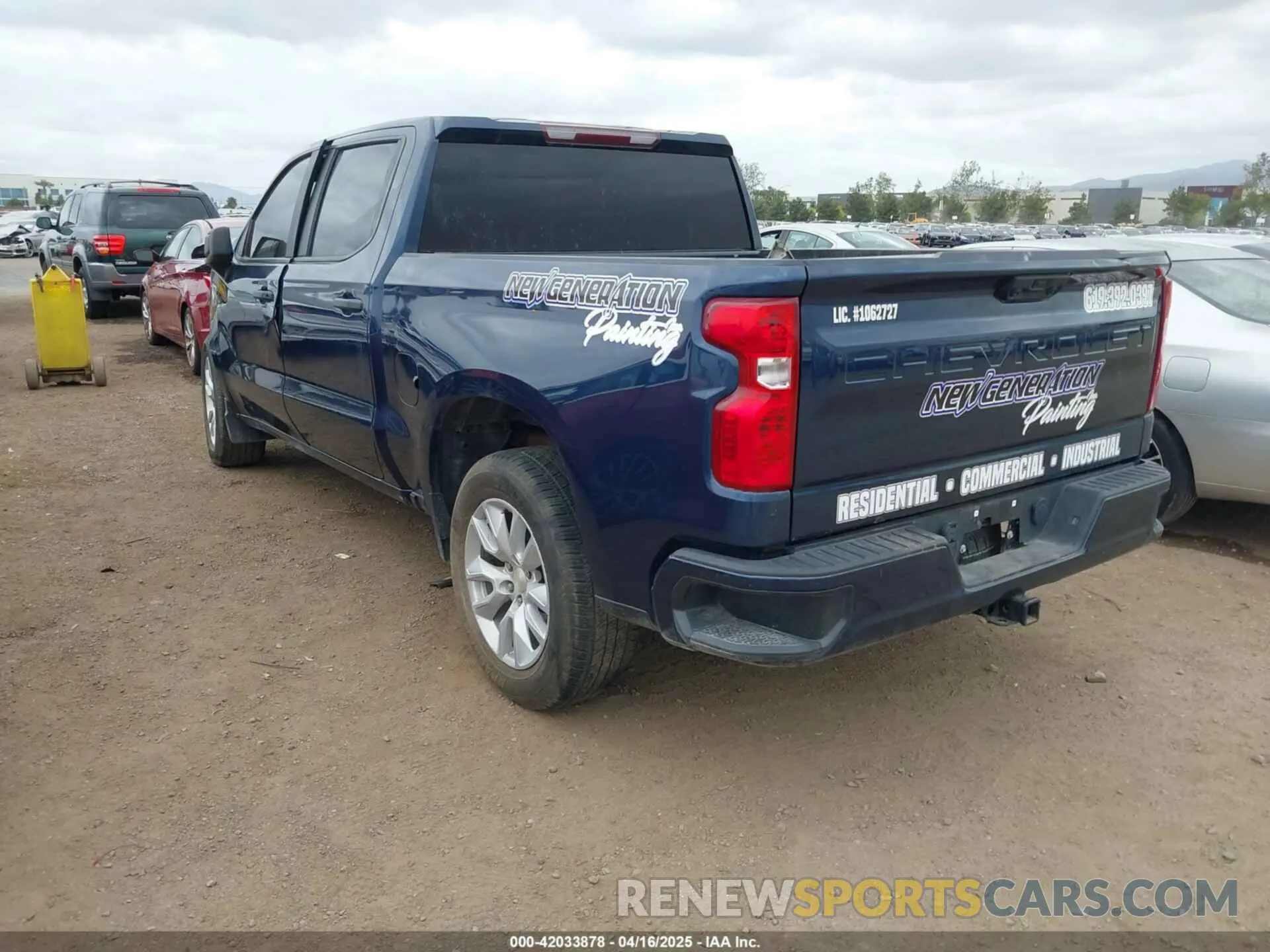 3 Photograph of a damaged car 1GCPABEK1PZ118310 CHEVROLET SILVERADO 1500 2023