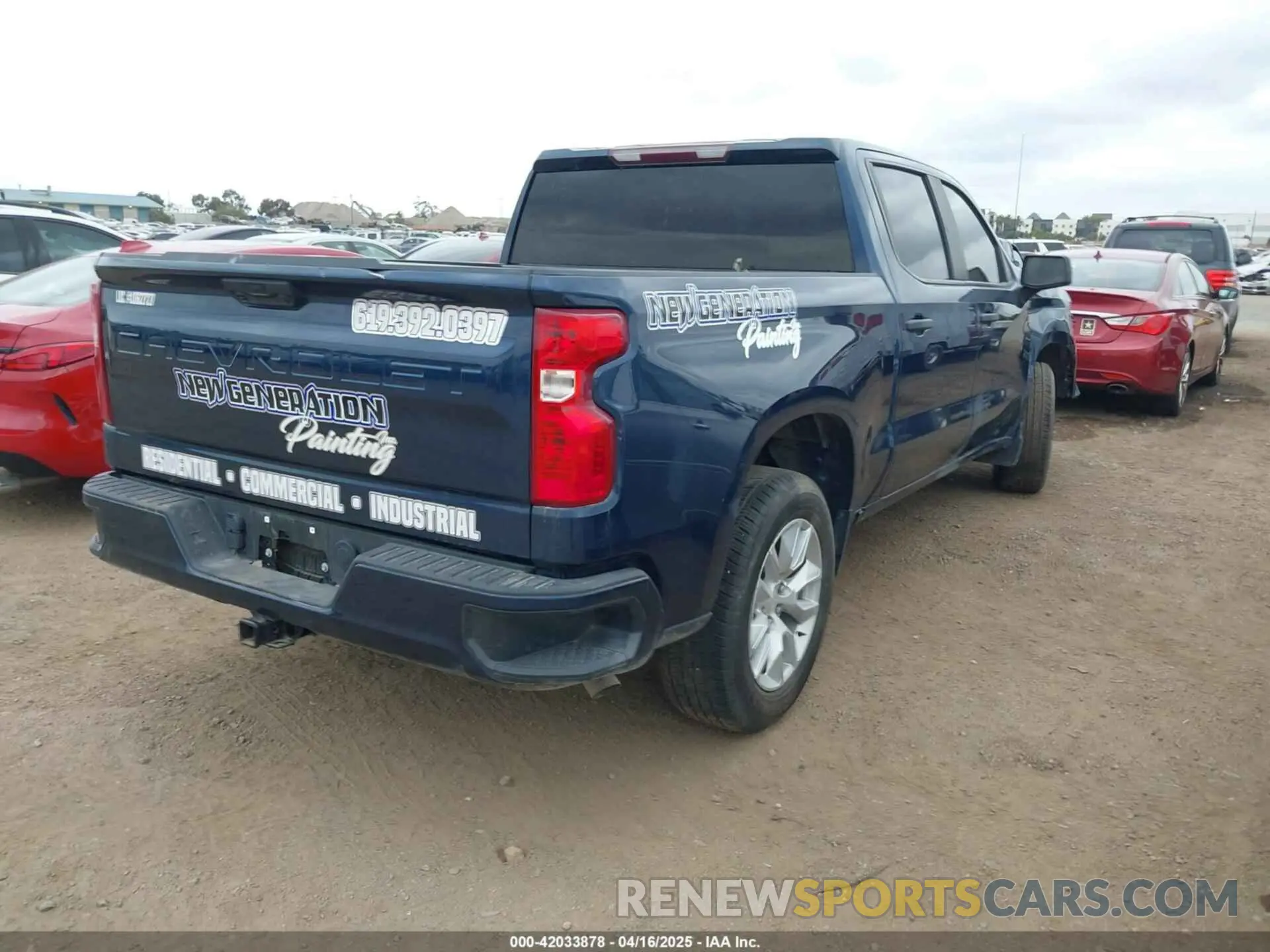 4 Photograph of a damaged car 1GCPABEK1PZ118310 CHEVROLET SILVERADO 1500 2023