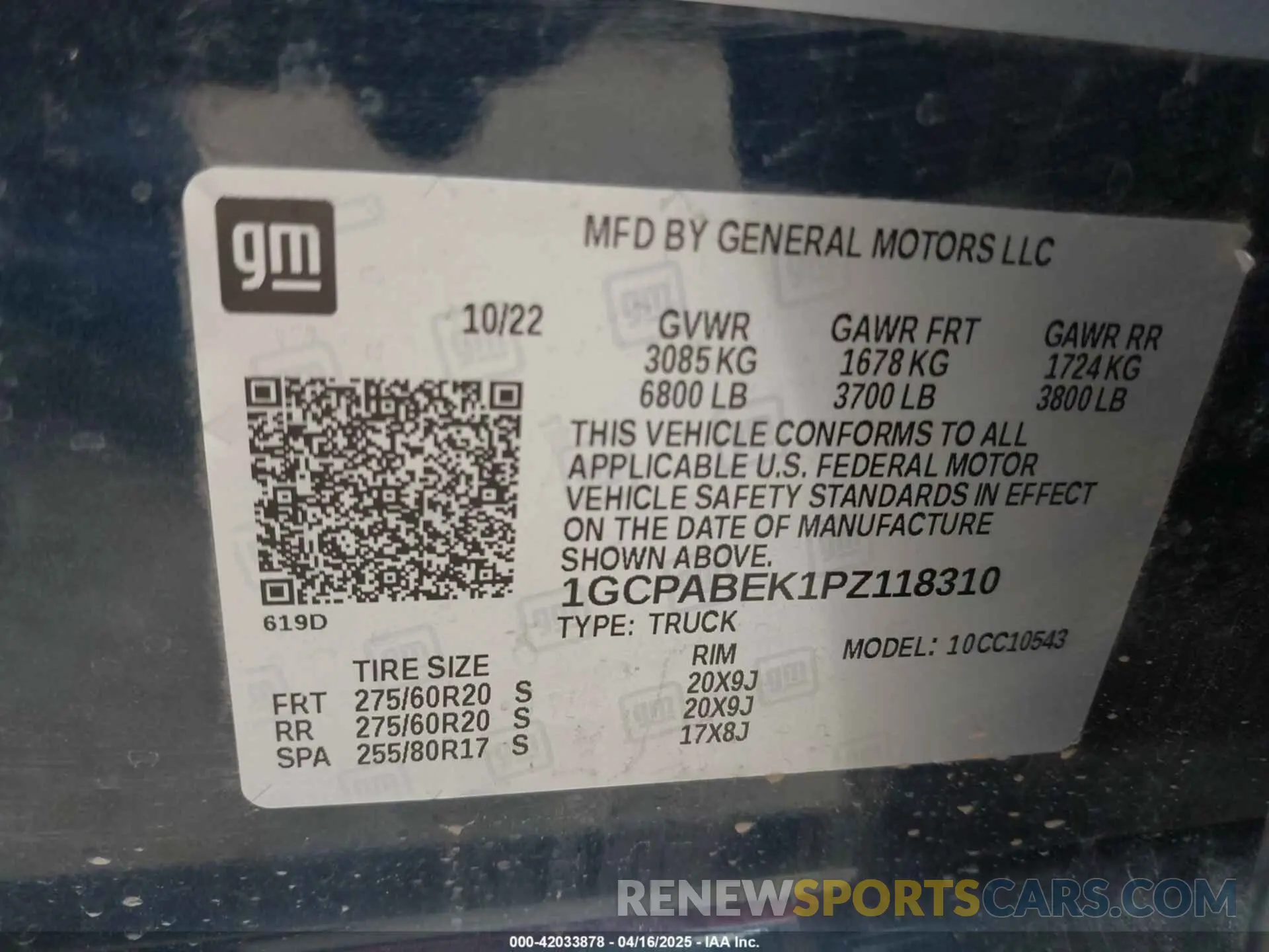 9 Photograph of a damaged car 1GCPABEK1PZ118310 CHEVROLET SILVERADO 1500 2023