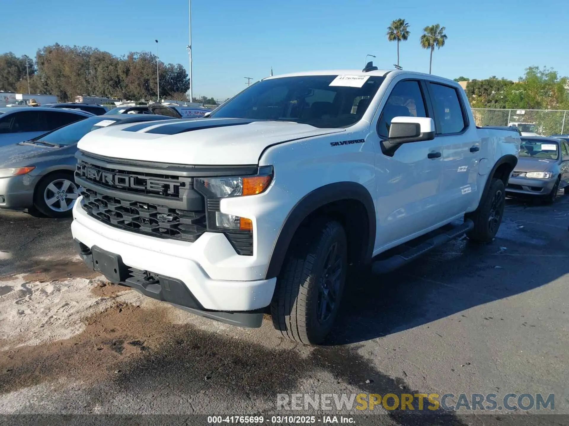 2 Фотография поврежденного автомобиля 1GCPABEK3PZ133035 CHEVROLET SILVERADO 1500 2023