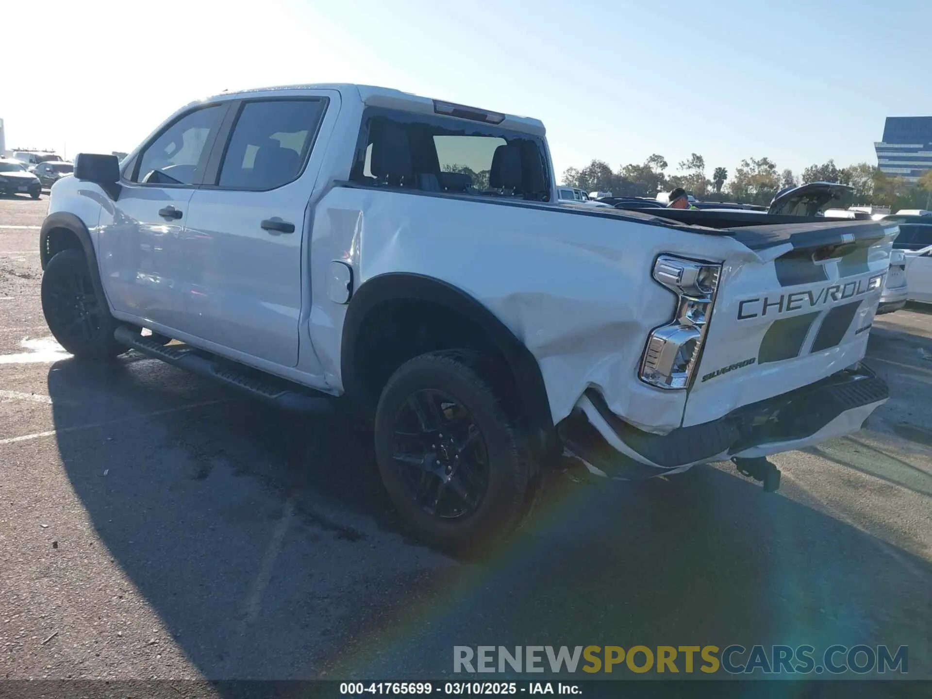 3 Фотография поврежденного автомобиля 1GCPABEK3PZ133035 CHEVROLET SILVERADO 1500 2023