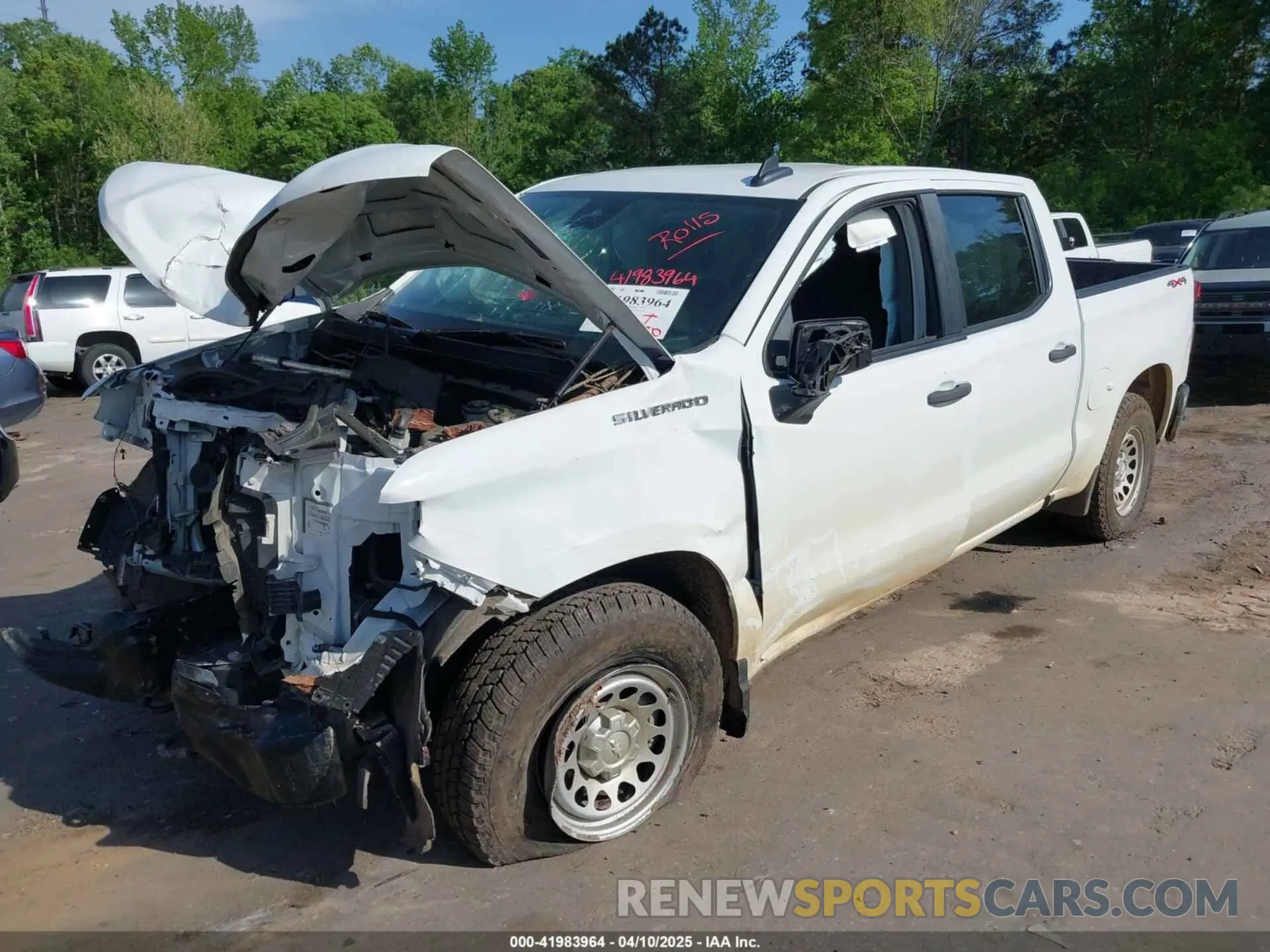 2 Photograph of a damaged car 1GCPDAEK6PZ116392 CHEVROLET SILVERADO 1500 2023