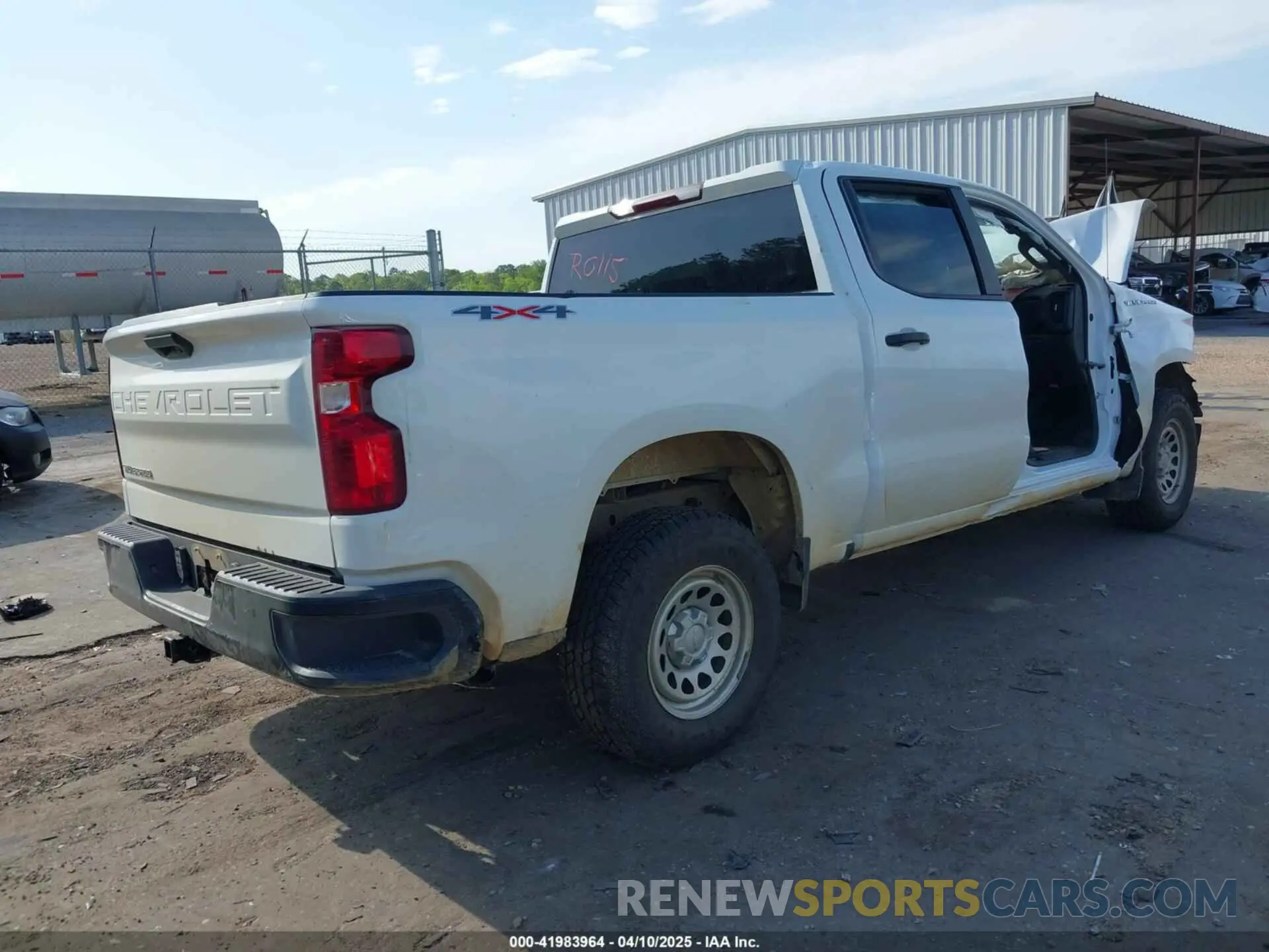 4 Photograph of a damaged car 1GCPDAEK6PZ116392 CHEVROLET SILVERADO 1500 2023