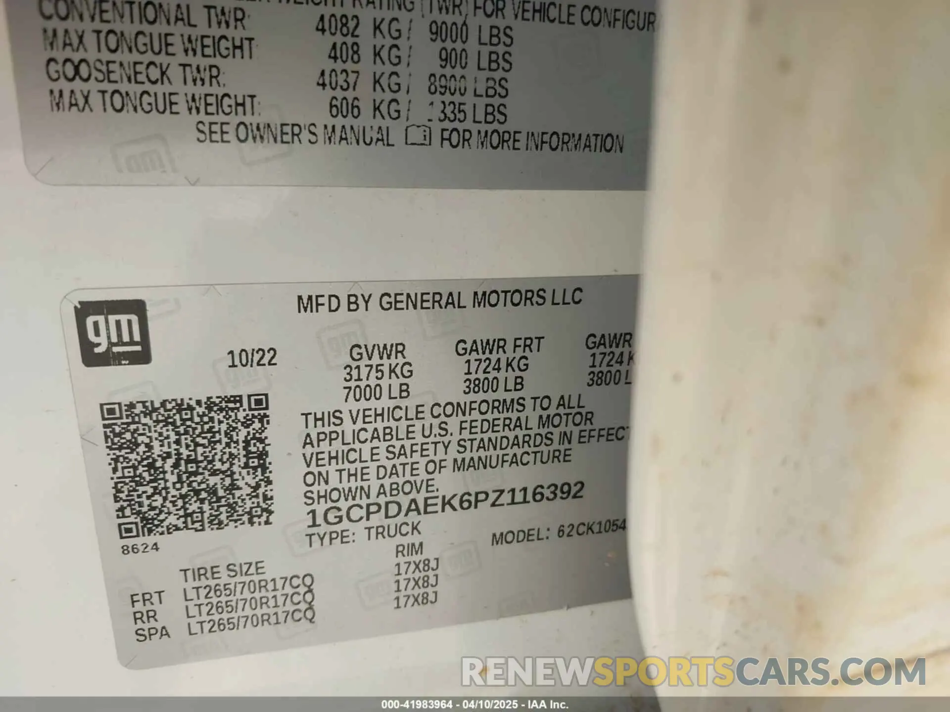 9 Photograph of a damaged car 1GCPDAEK6PZ116392 CHEVROLET SILVERADO 1500 2023