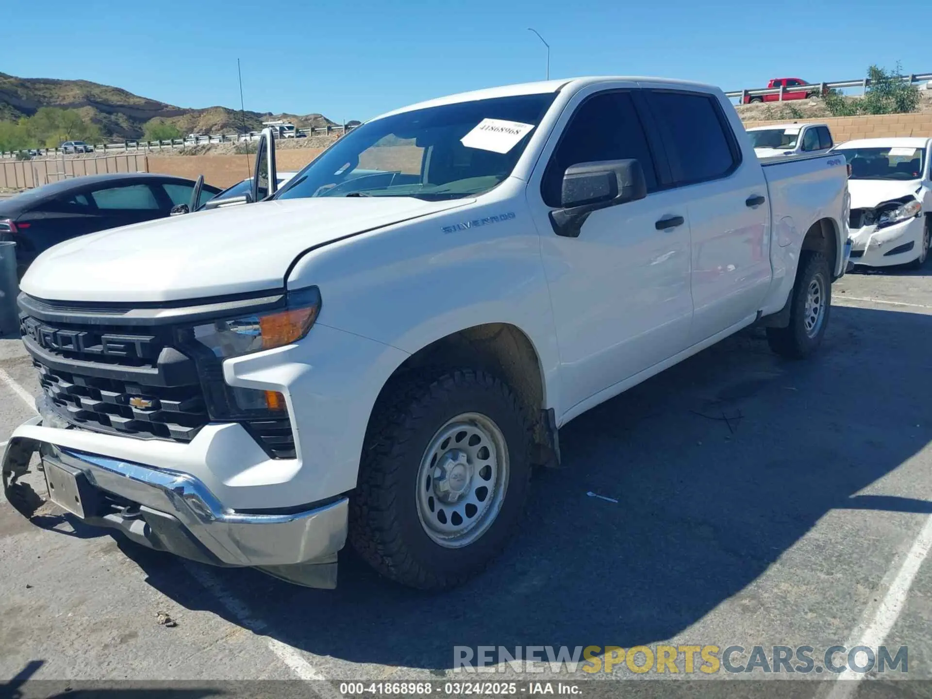 2 Photograph of a damaged car 1GCPDAEKXPZ160329 CHEVROLET SILVERADO 1500 2023