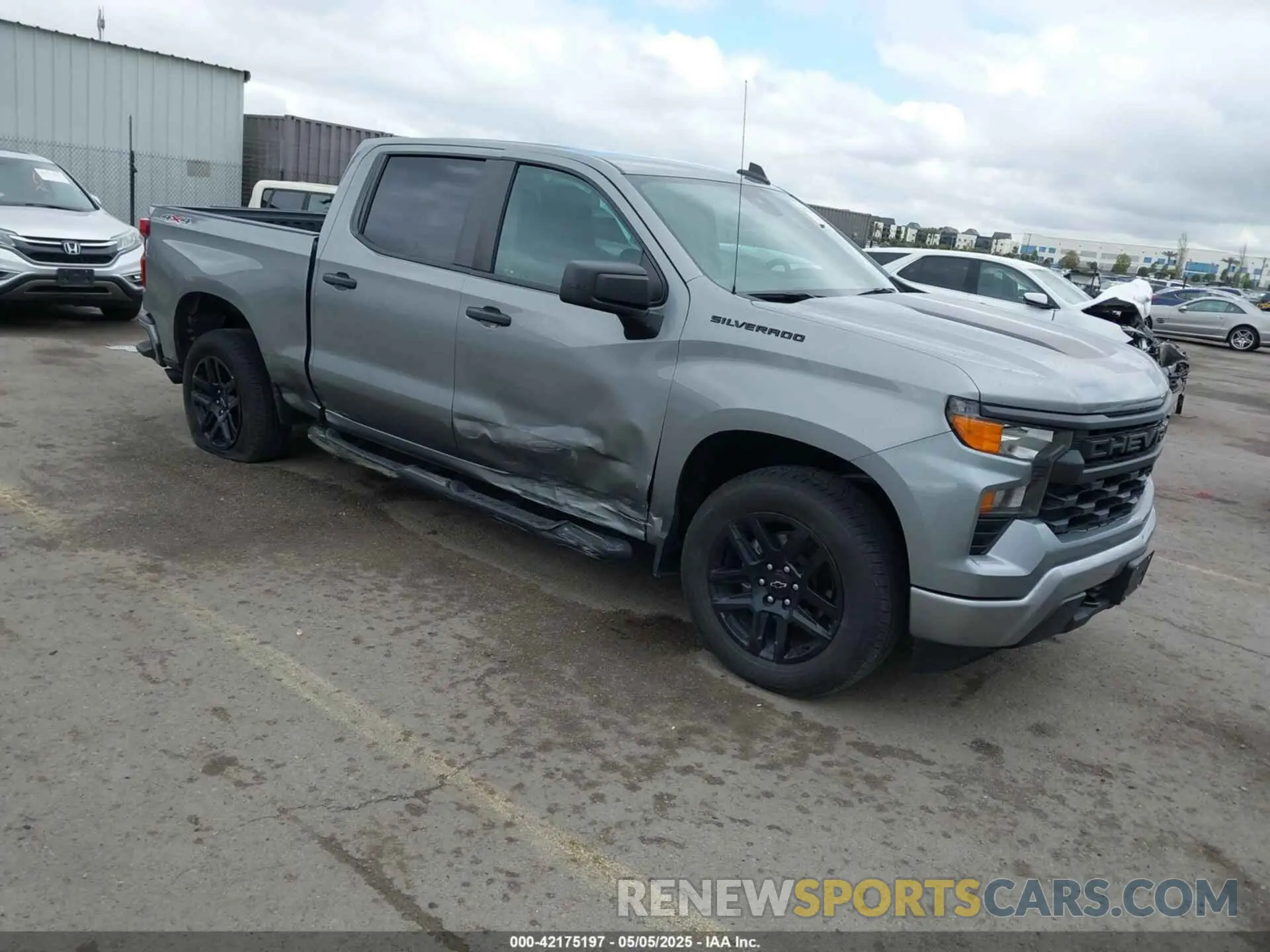 1 Photograph of a damaged car 1GCPDBEK0PZ203081 CHEVROLET SILVERADO 1500 2023